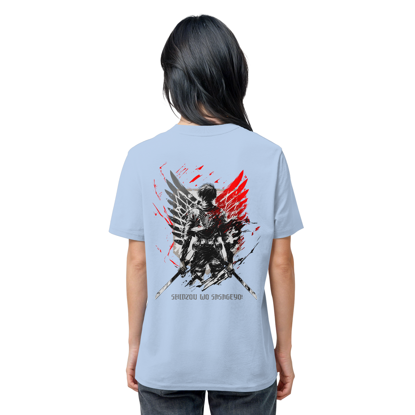 "Wings of Resolve" Back Organic Regular Shirt