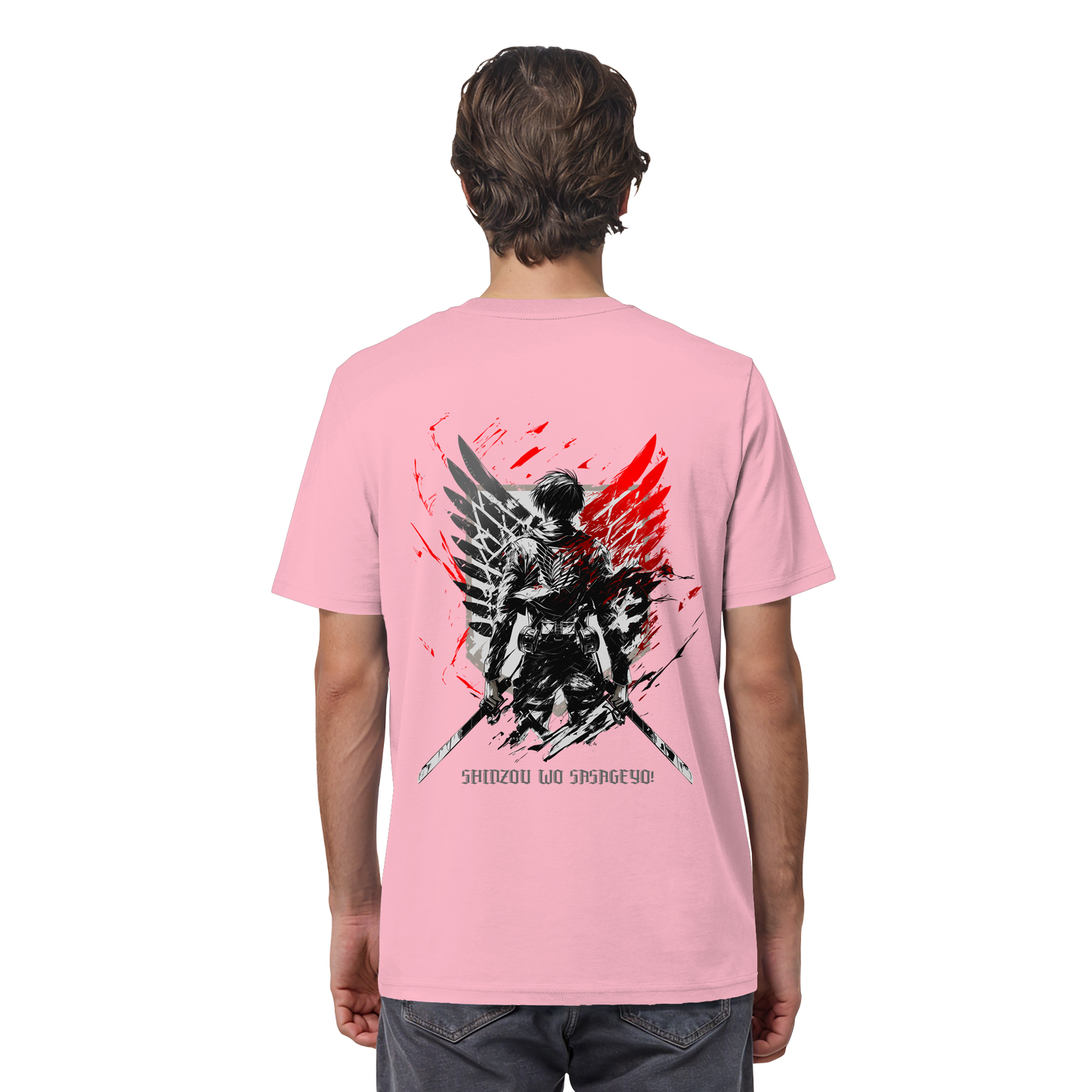 "Wings of Resolve" Back Organic Regular Shirt