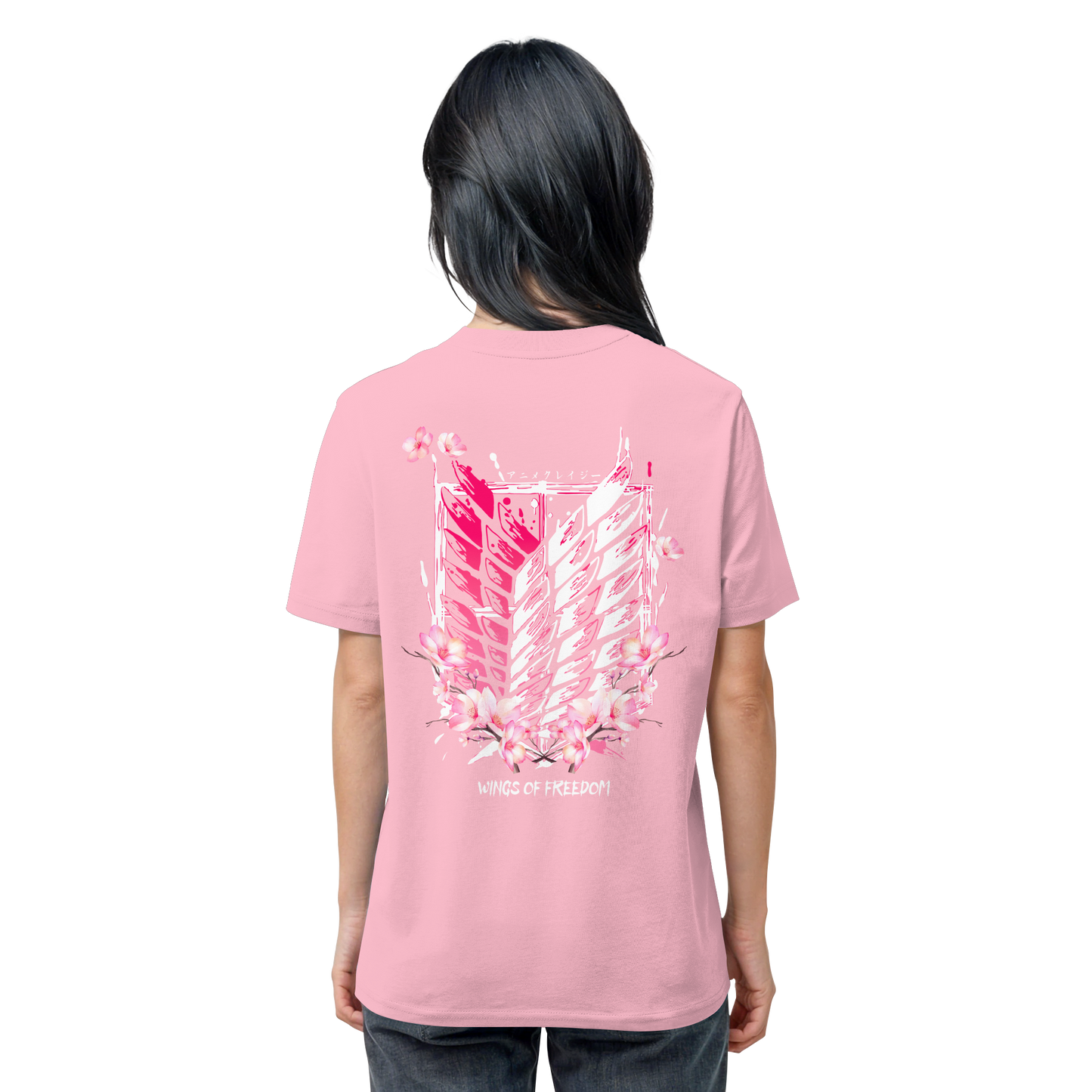 "Petals of Liberation“ Back Organic Regular Shirt