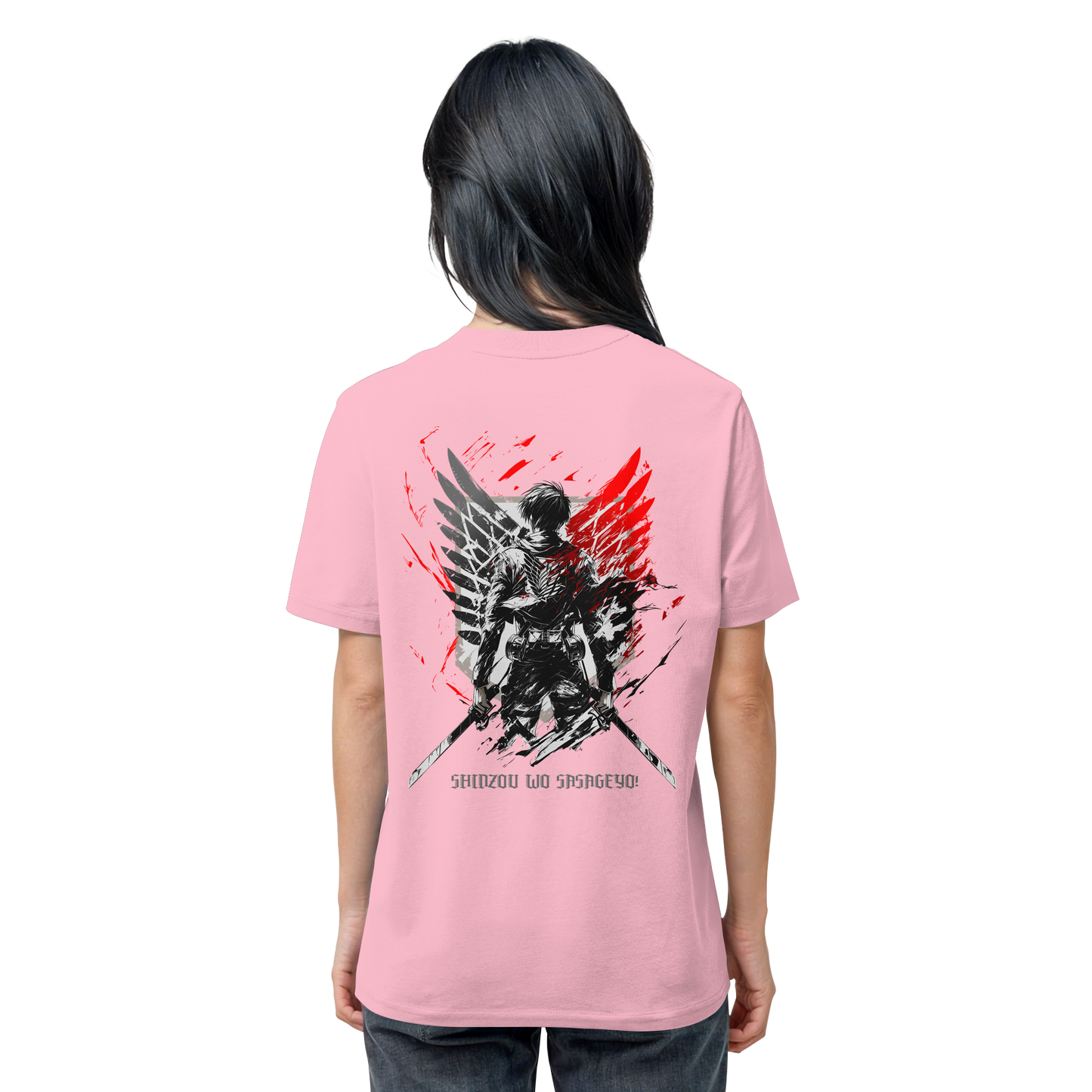 "Wings of Resolve" Back Organic Regular Shirt