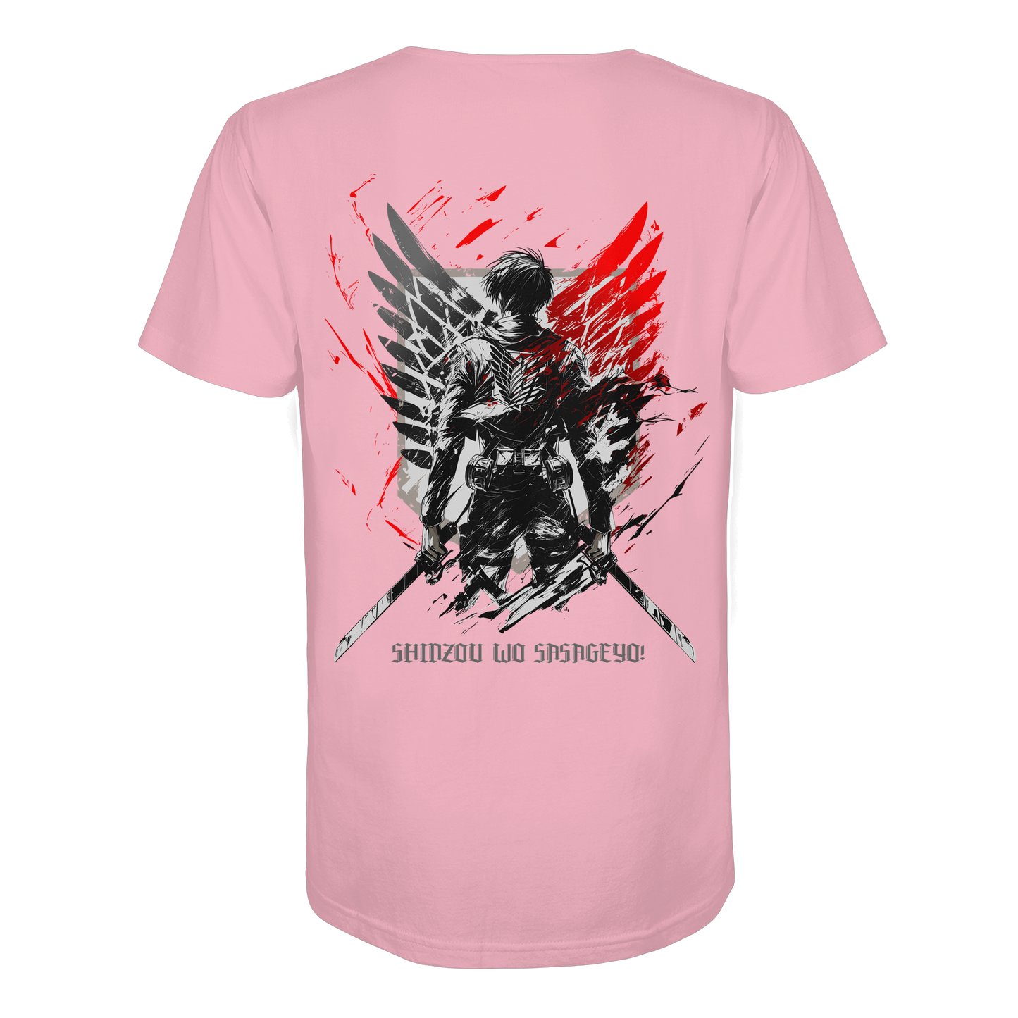 "Wings of Resolve" Back Organic Regular Shirt