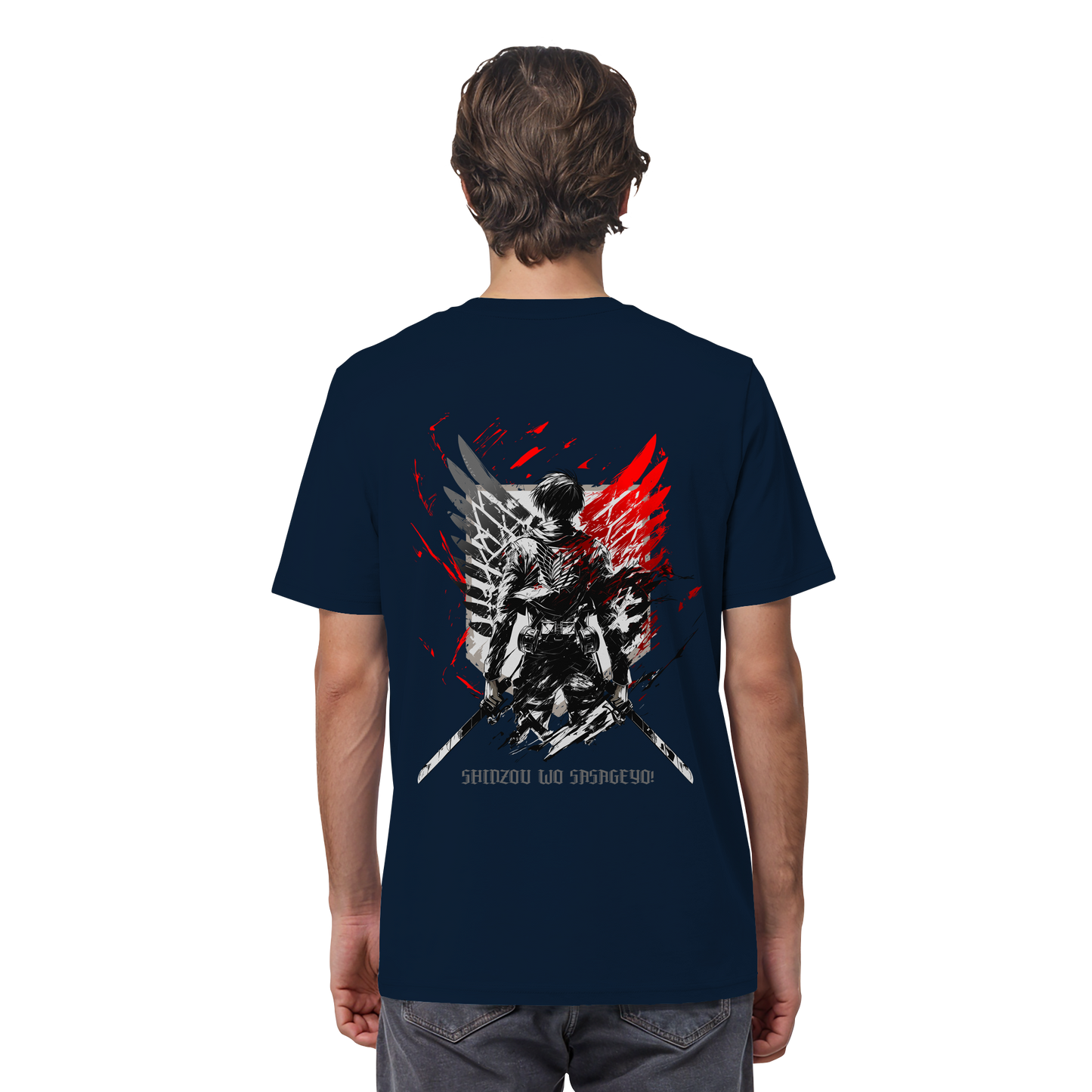 "Wings of Resolve" Back Organic Regular Shirt