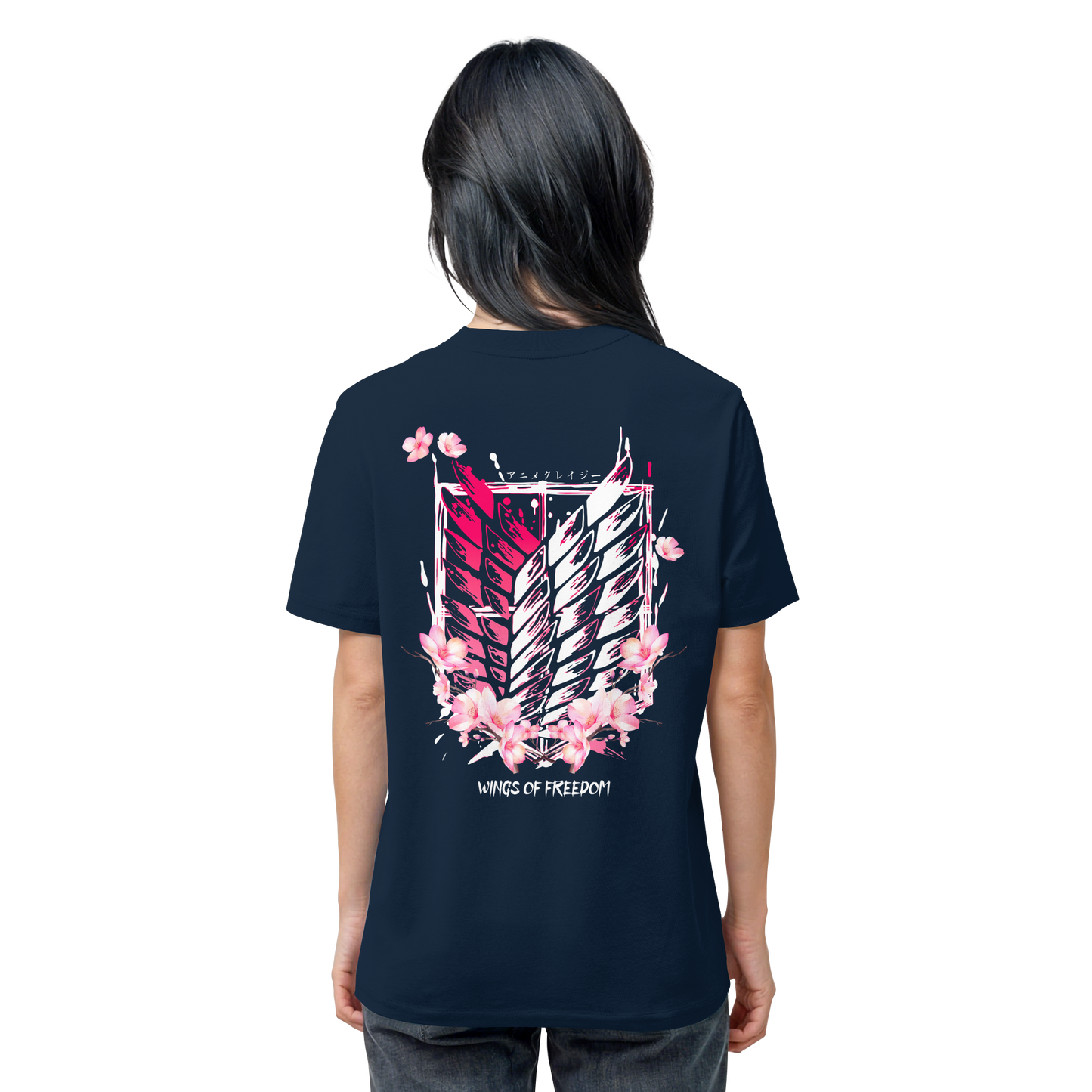 "Petals of Liberation“ Back Organic Regular Shirt