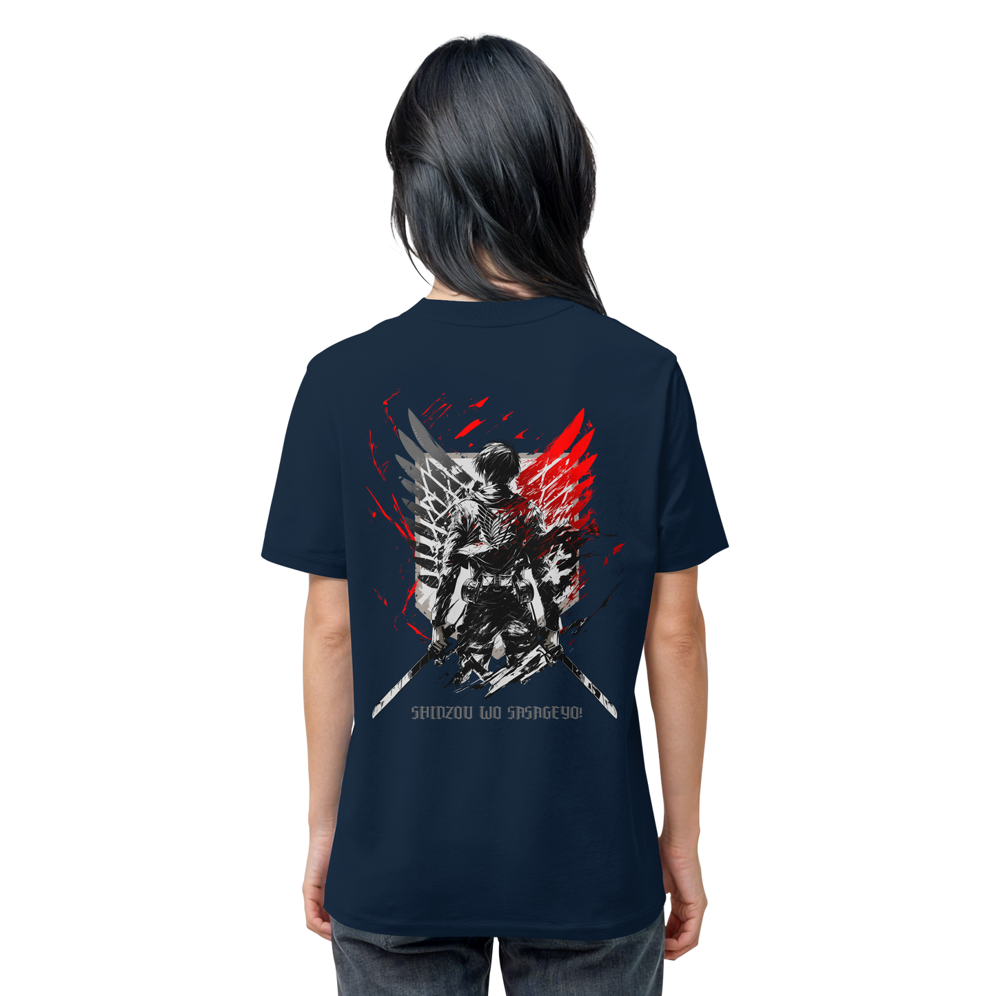 "Wings of Resolve" Back Organic Regular Shirt