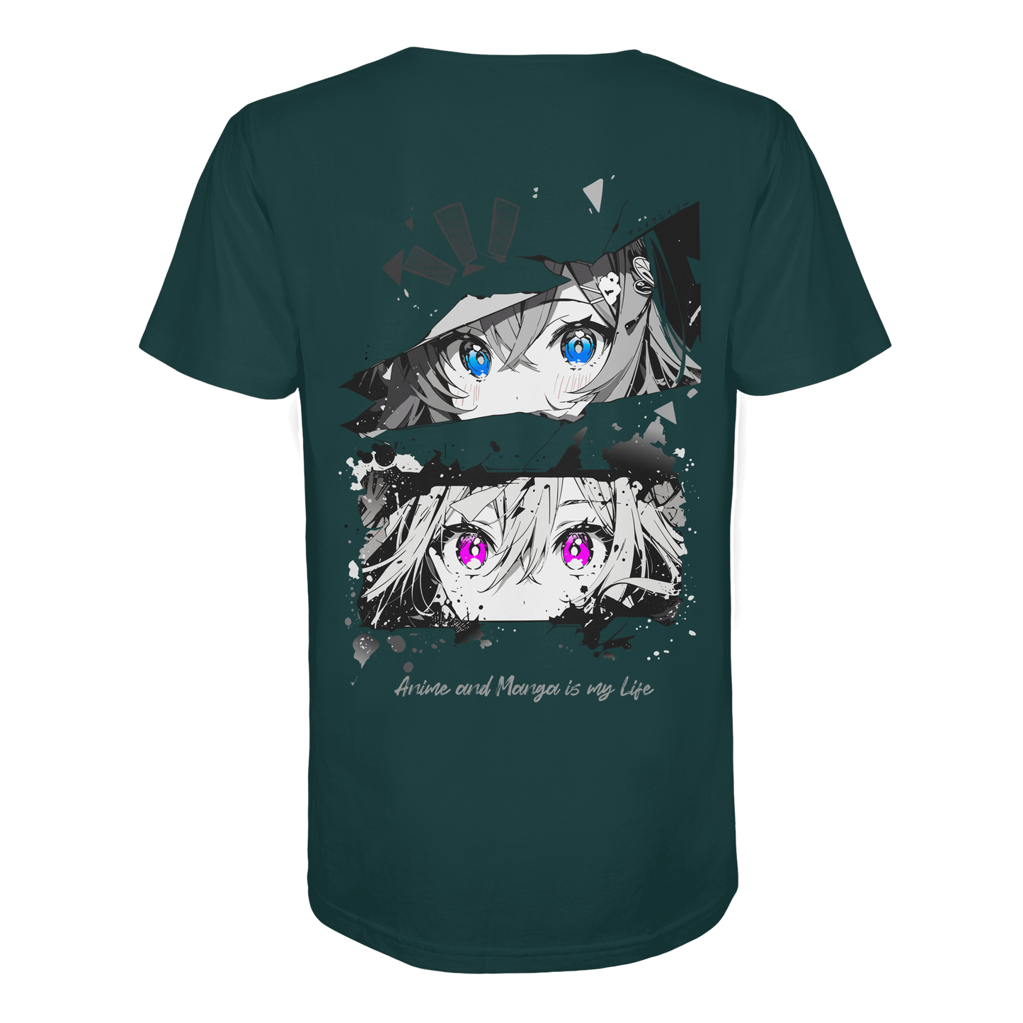 "Anime Eyes" Back Regular Organic Shirt
