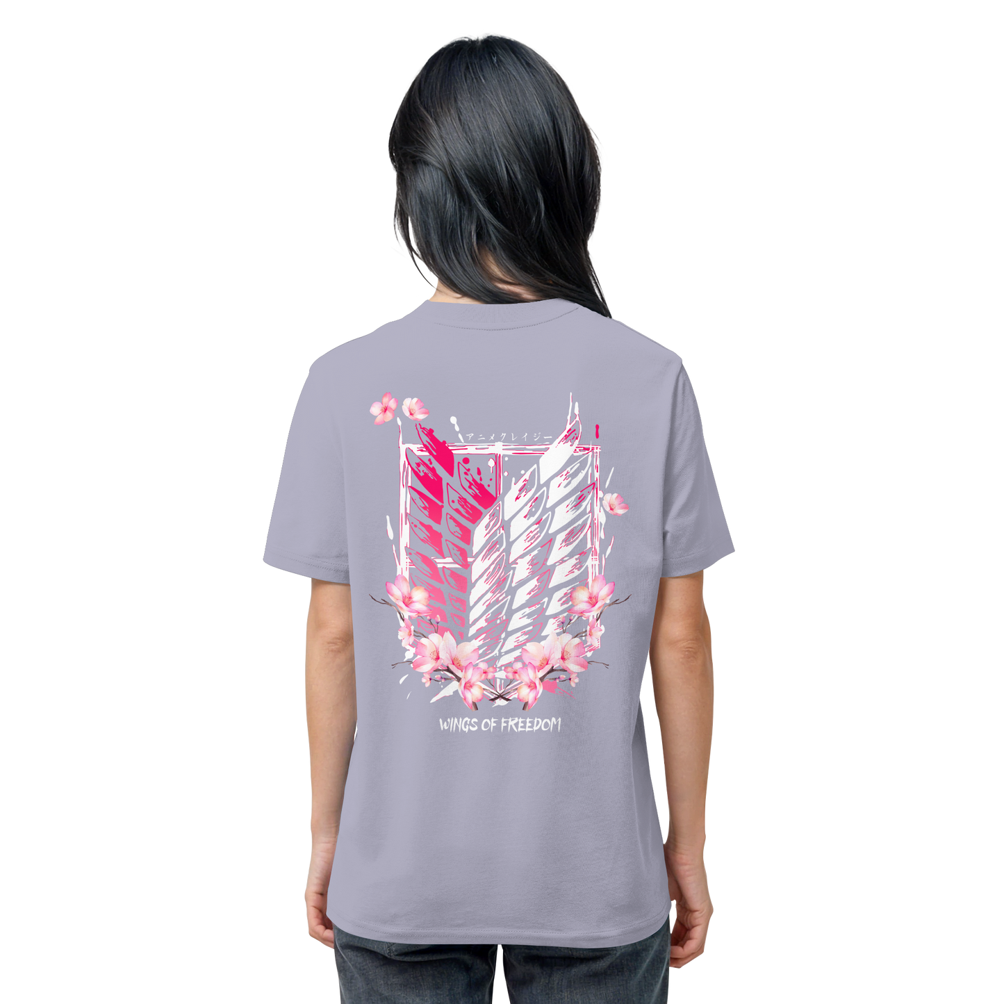 "Petals of Liberation“ Back Organic Regular Shirt