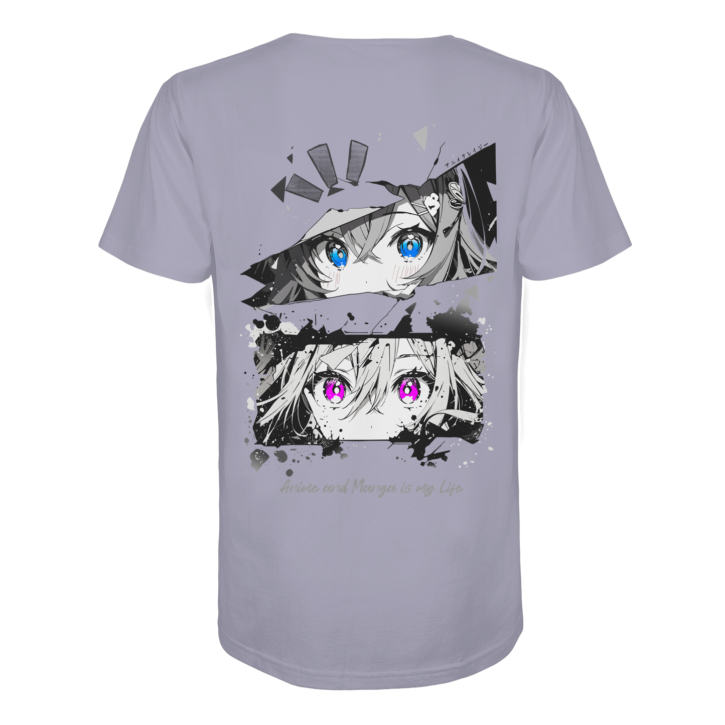 "Anime Eyes" Back Regular Organic Shirt