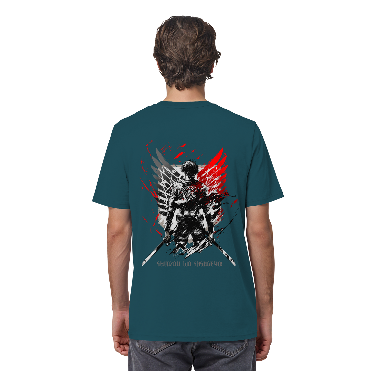"Wings of Resolve" Back Organic Regular Shirt