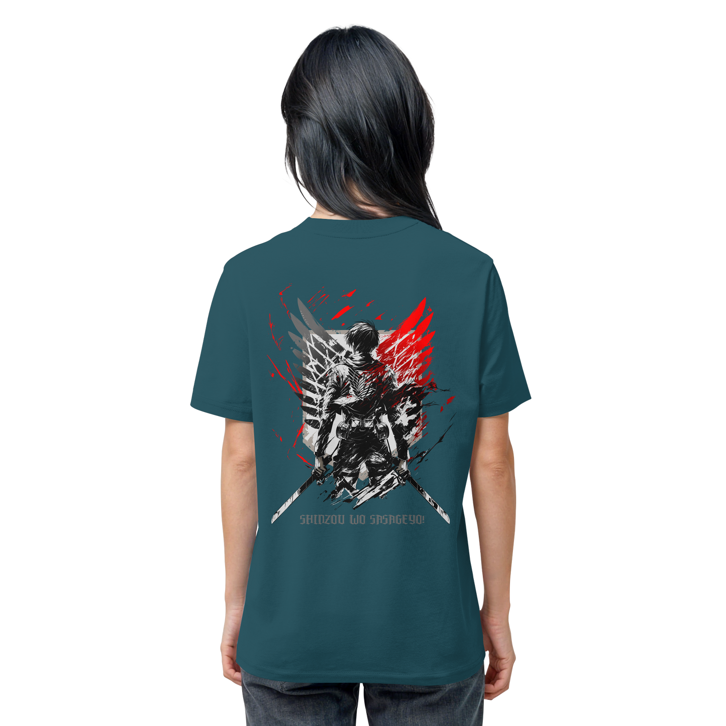 "Wings of Resolve" Back Organic Regular Shirt