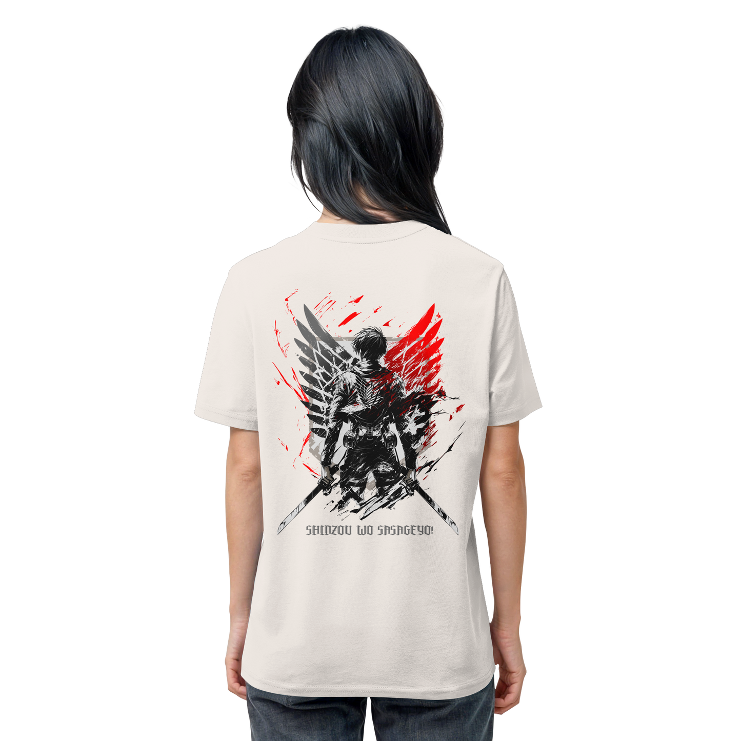 "Wings of Resolve" Back Organic Regular Shirt