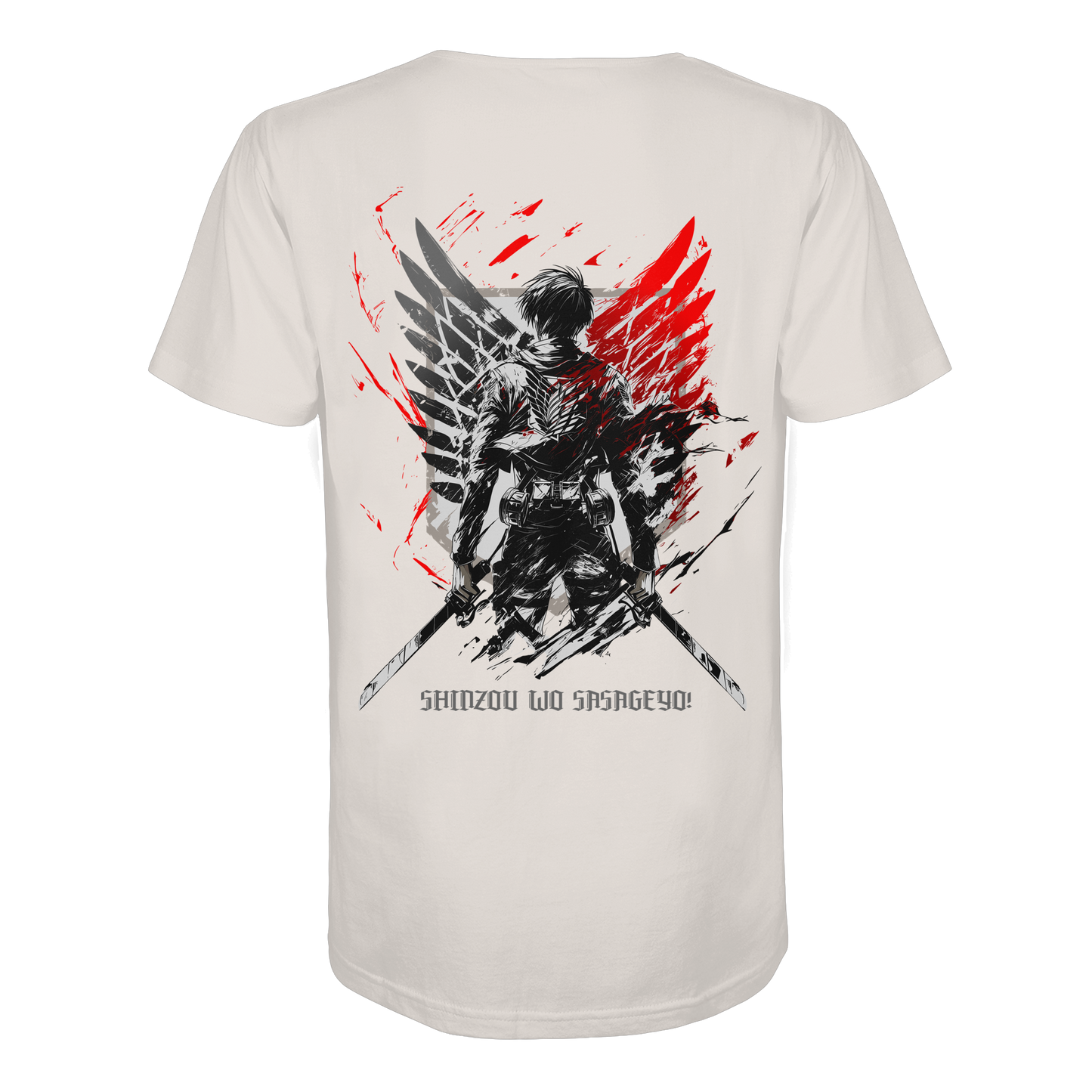 "Wings of Resolve" Back Organic Regular Shirt
