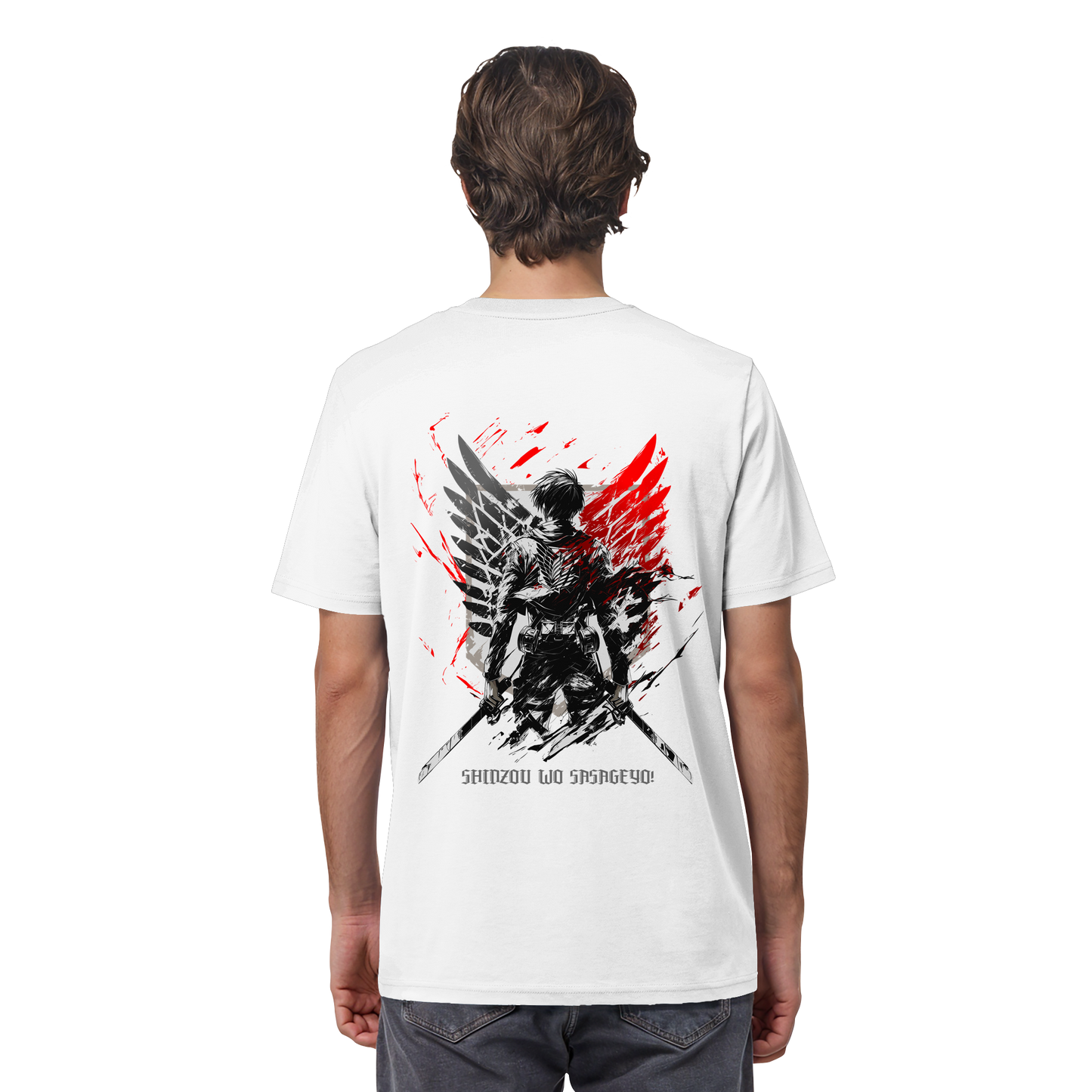 "Wings of Resolve" Back Organic Regular Shirt