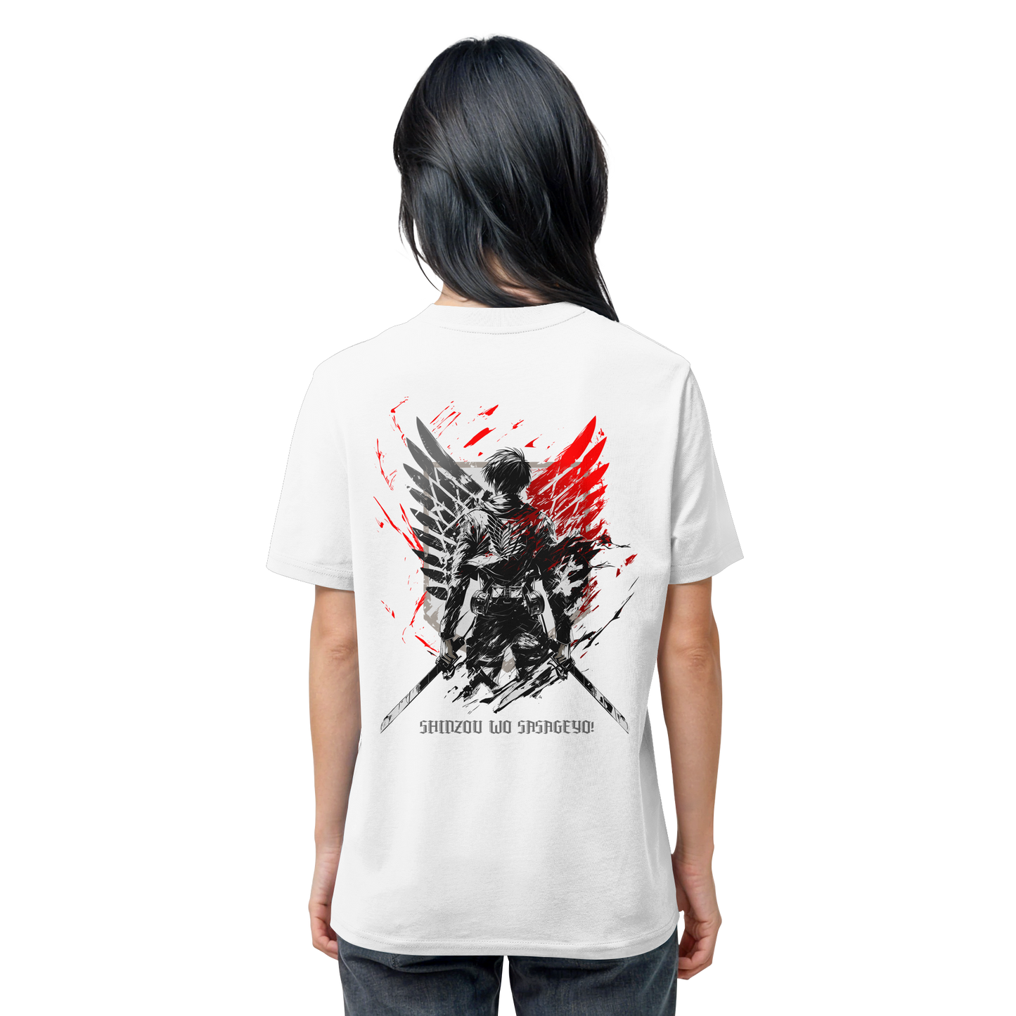 "Wings of Resolve" Back Organic Regular Shirt