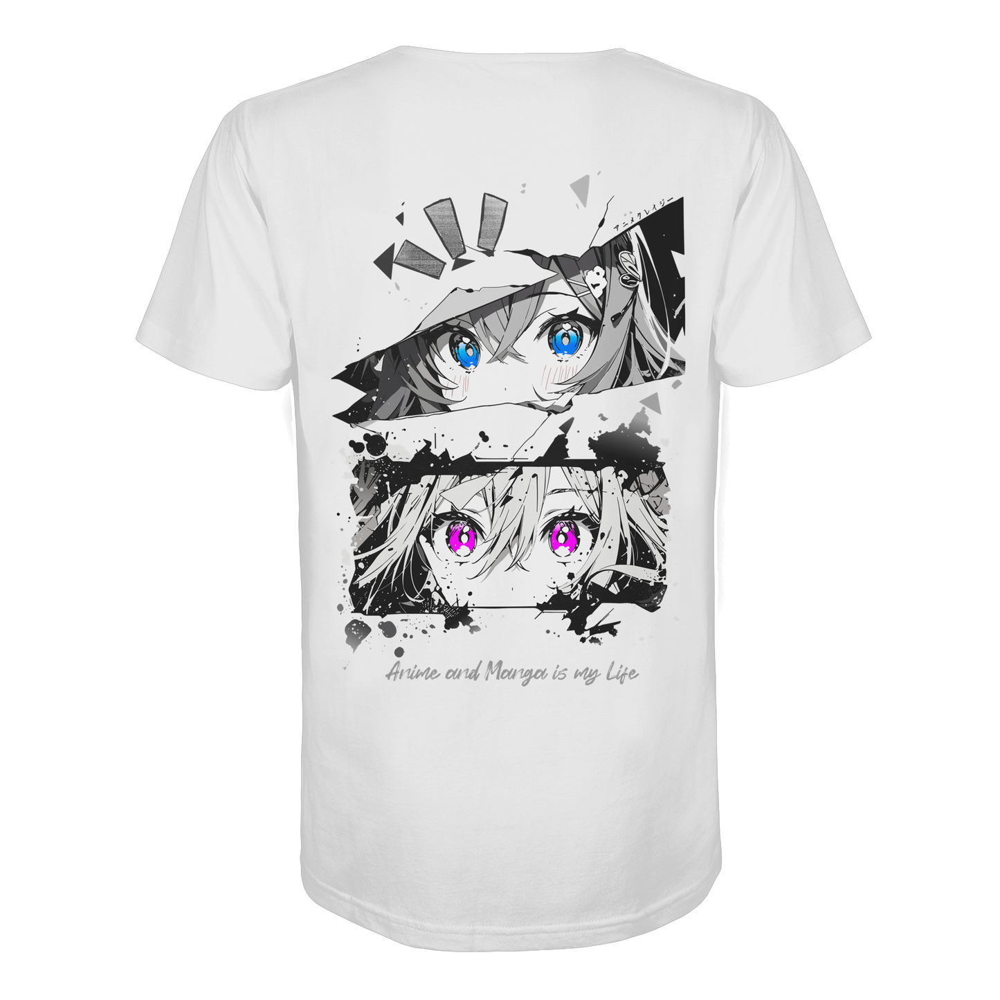 "Anime Eyes" Back Regular Organic Shirt