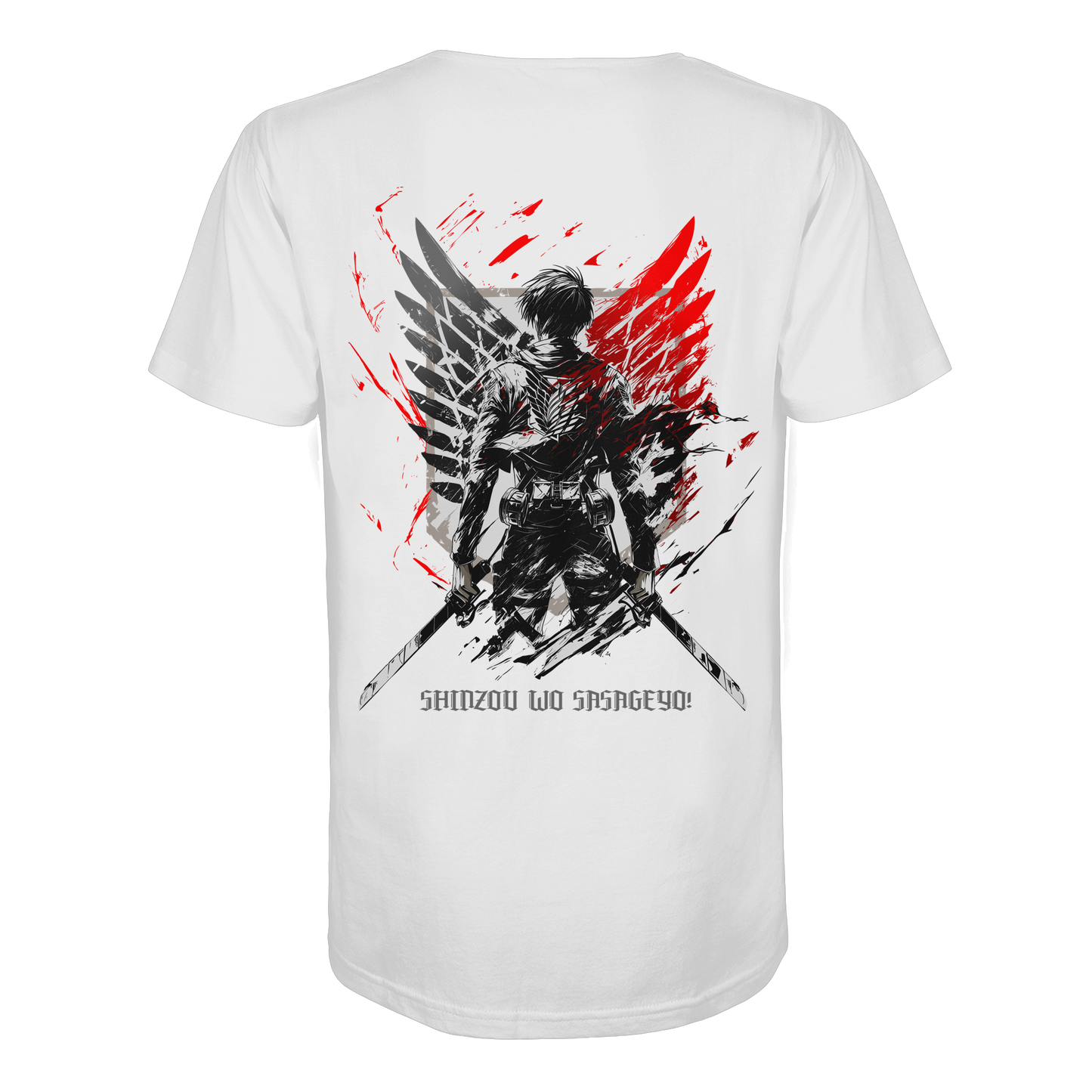 "Wings of Resolve" Back Organic Regular Shirt