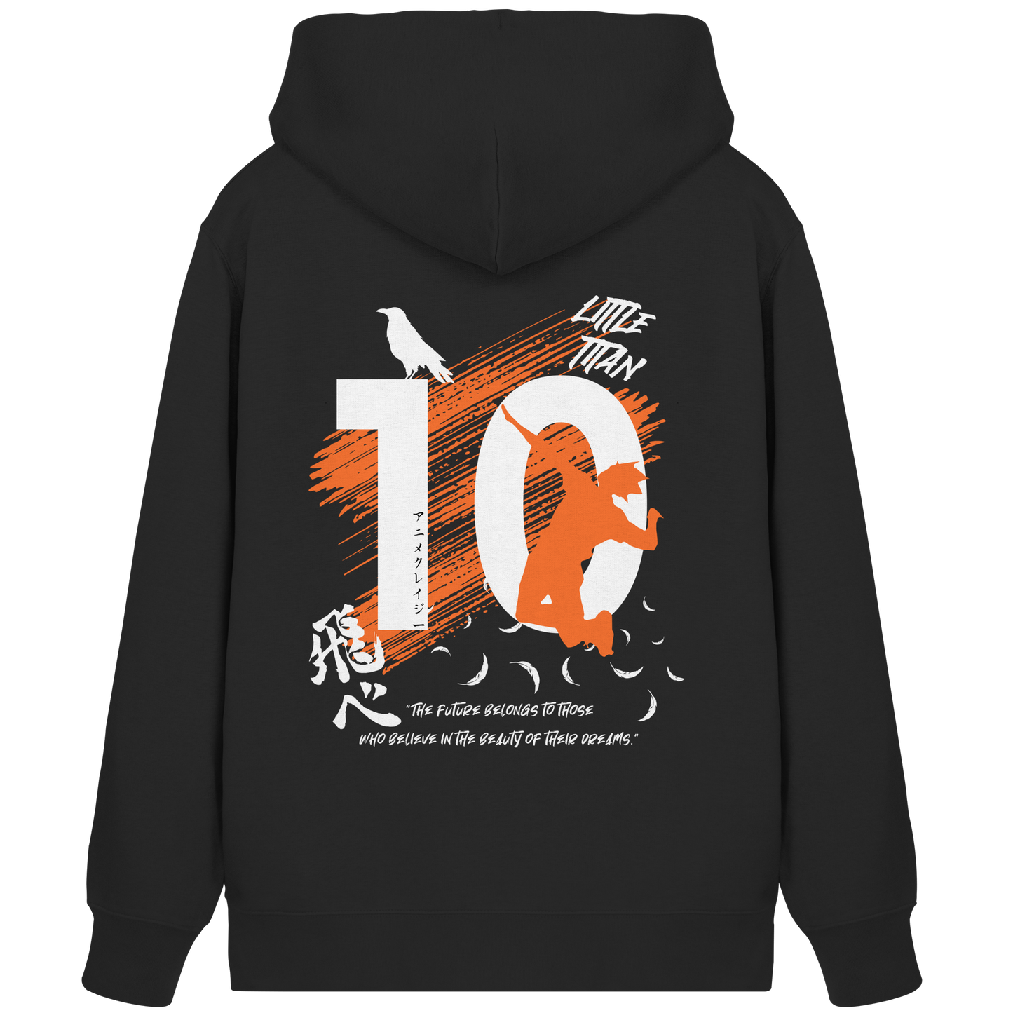 "Little Titan" Black Organic Zipper