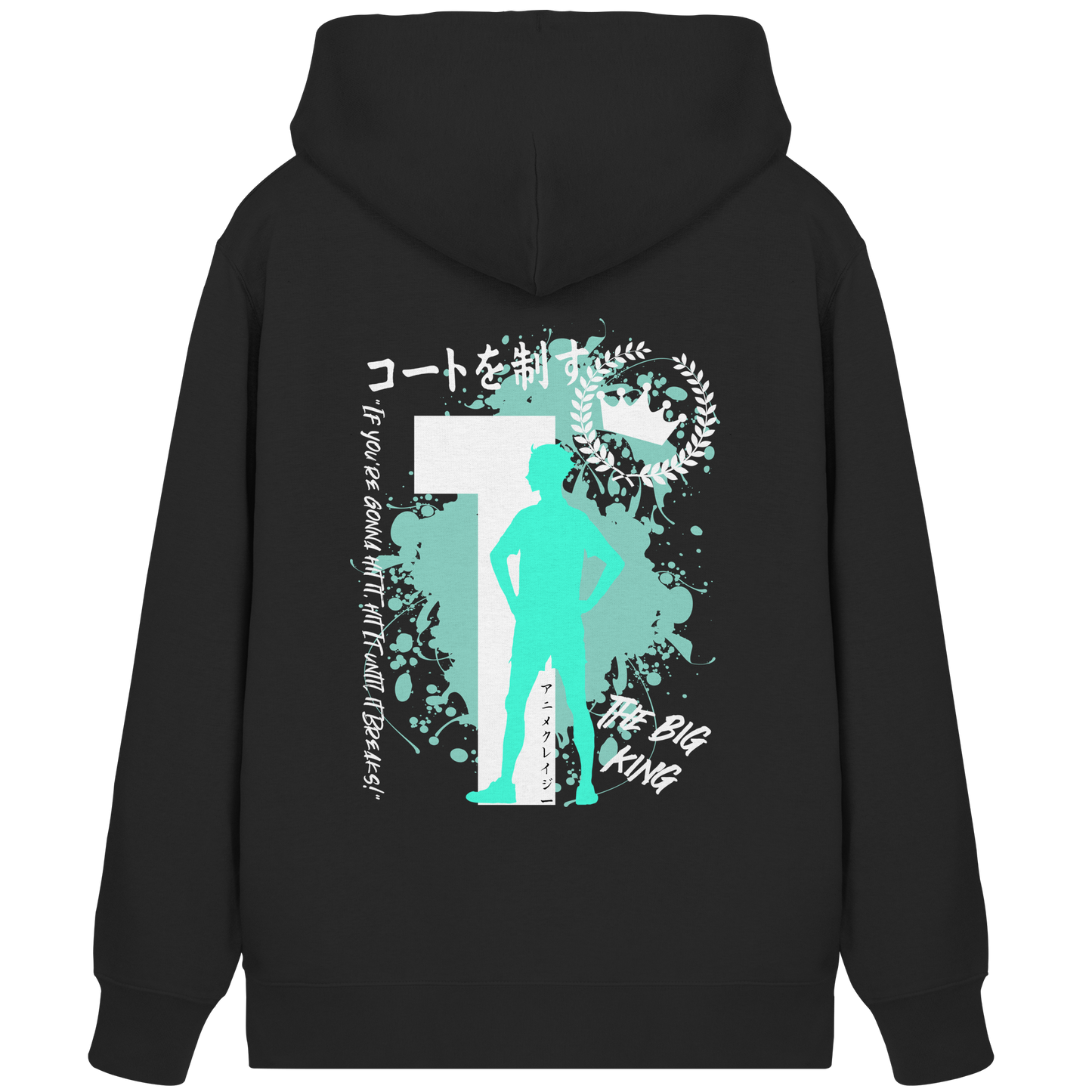 "The Big King" Black Organic Zipper