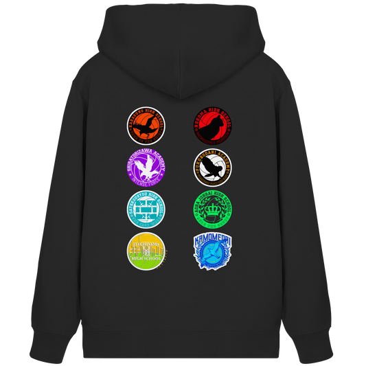 "Ascension Marks" Black Organic Zipper