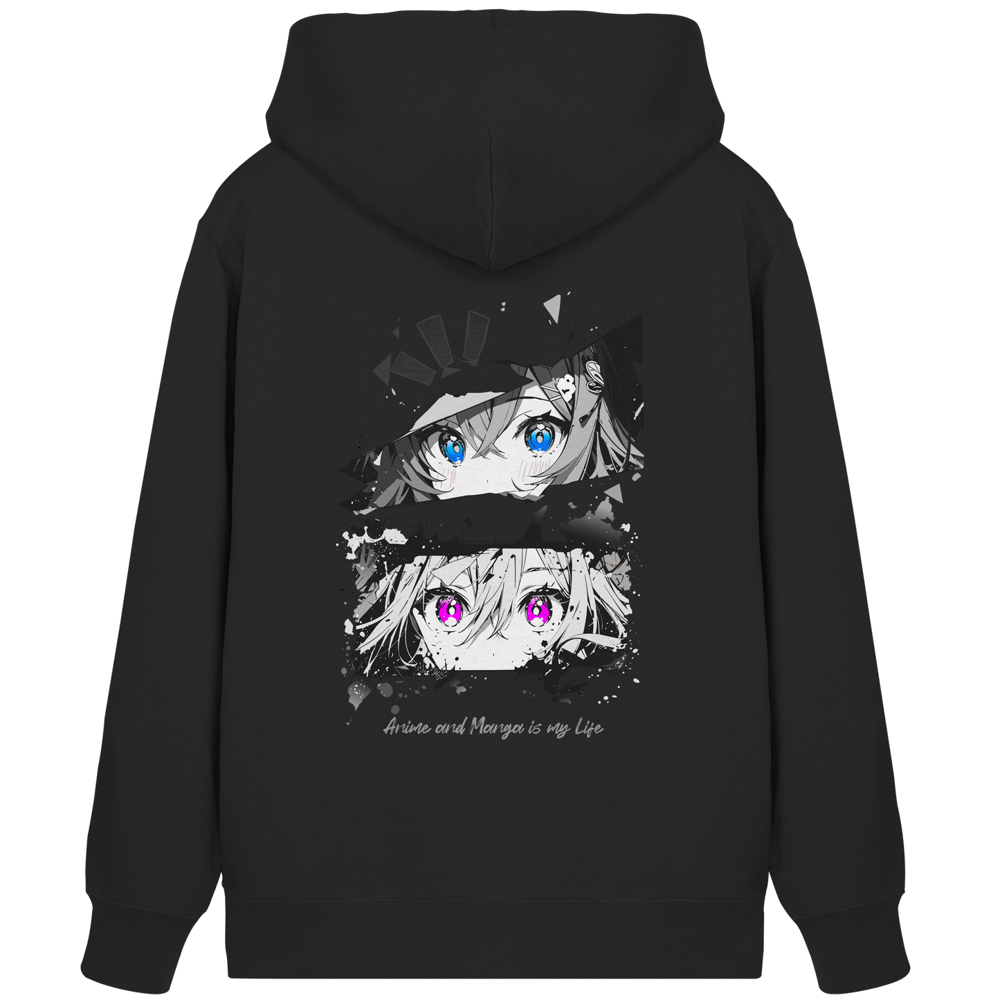 "Anime Eyes" Back - Organic Zipper
