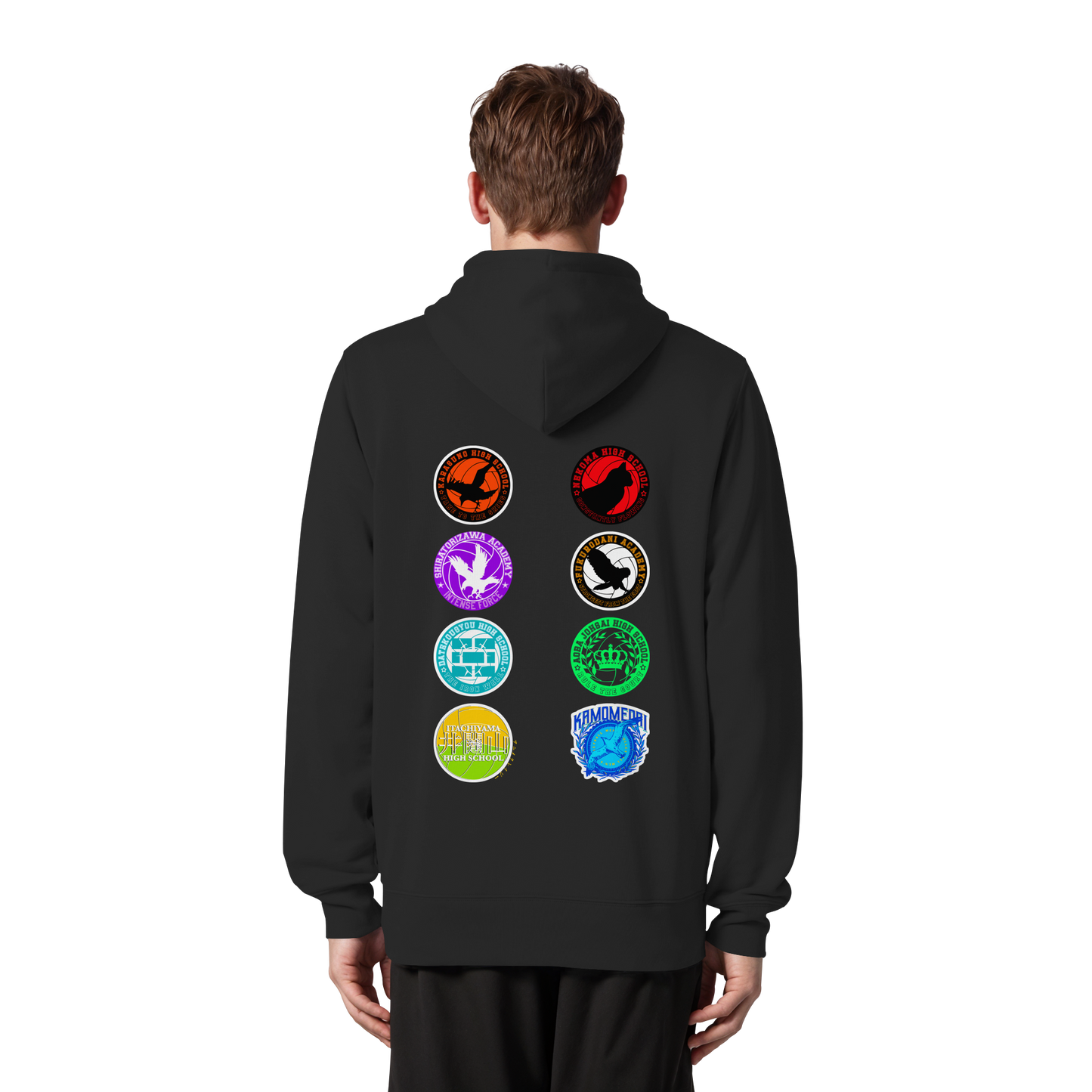 "Ascension Marks" Black Organic Zipper