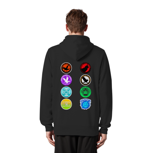 "Ascension Marks" Black Organic Zipper