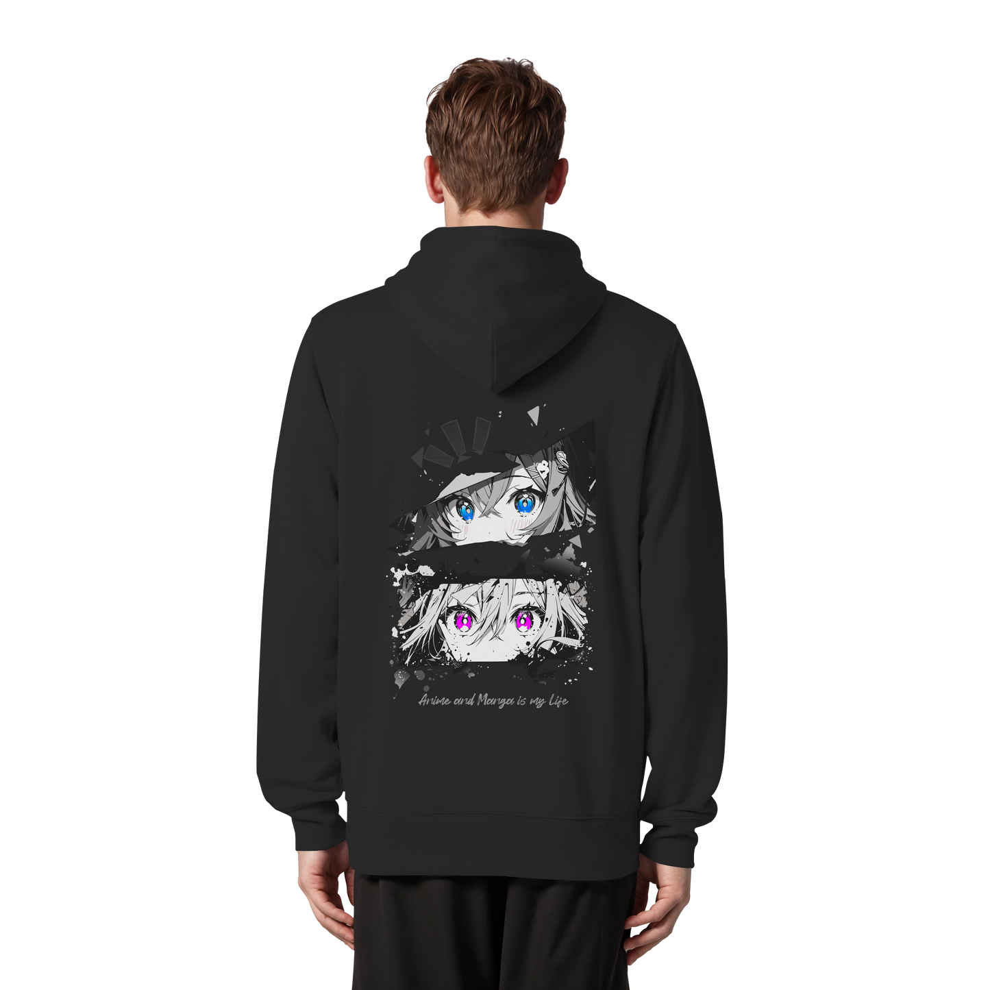 "Anime Eyes" Back - Organic Zipper