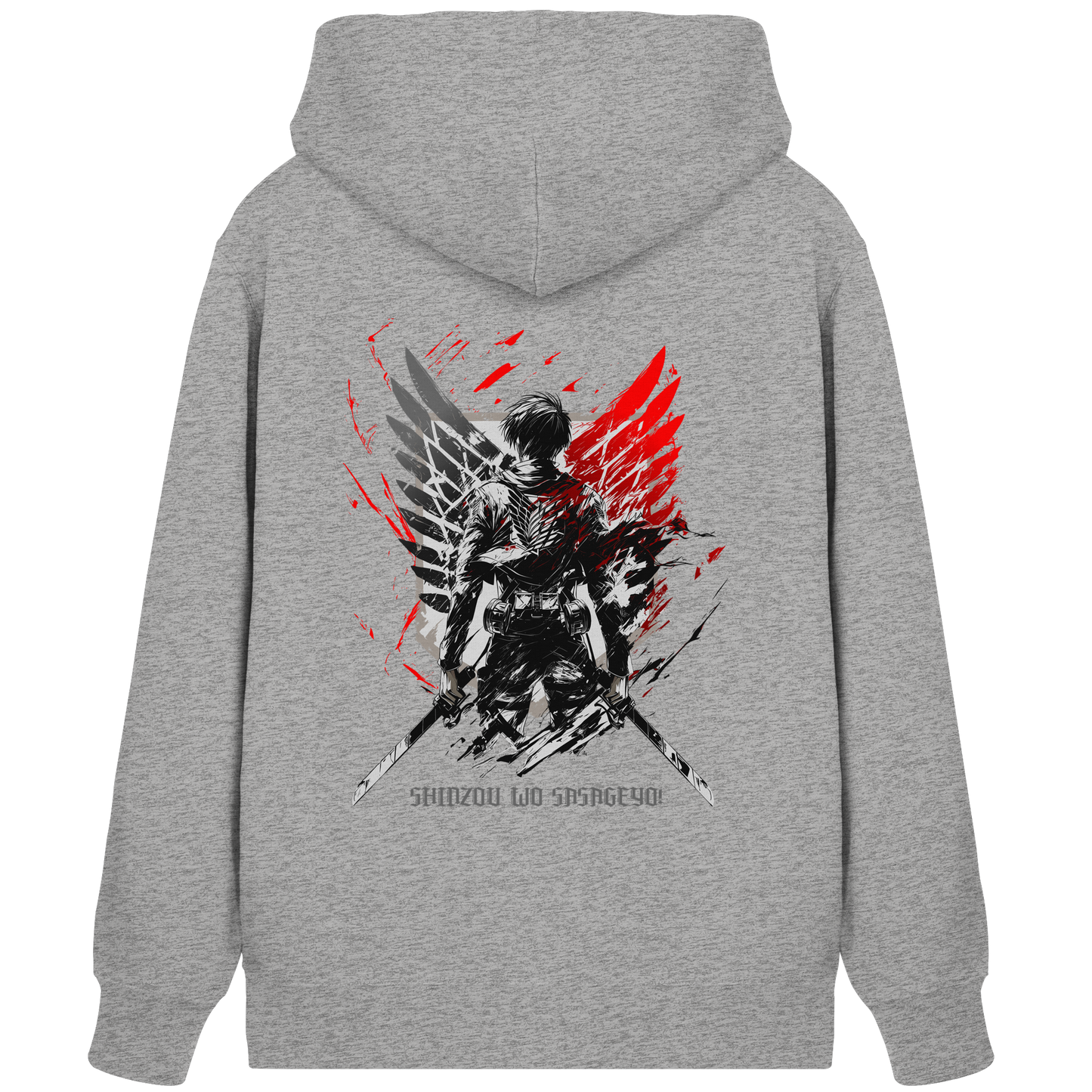 "Wings of Resolve" Back Organic Zipper