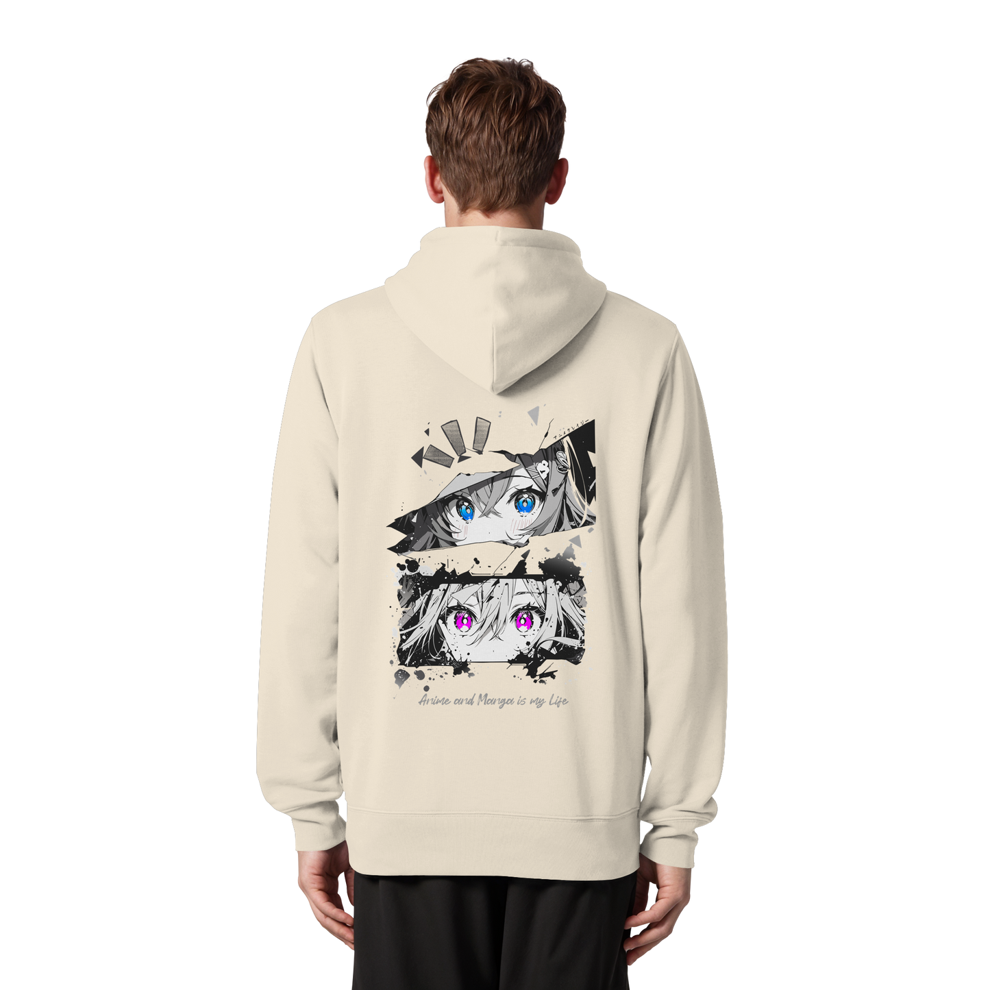 "Anime Eyes" Back - Organic Zipper