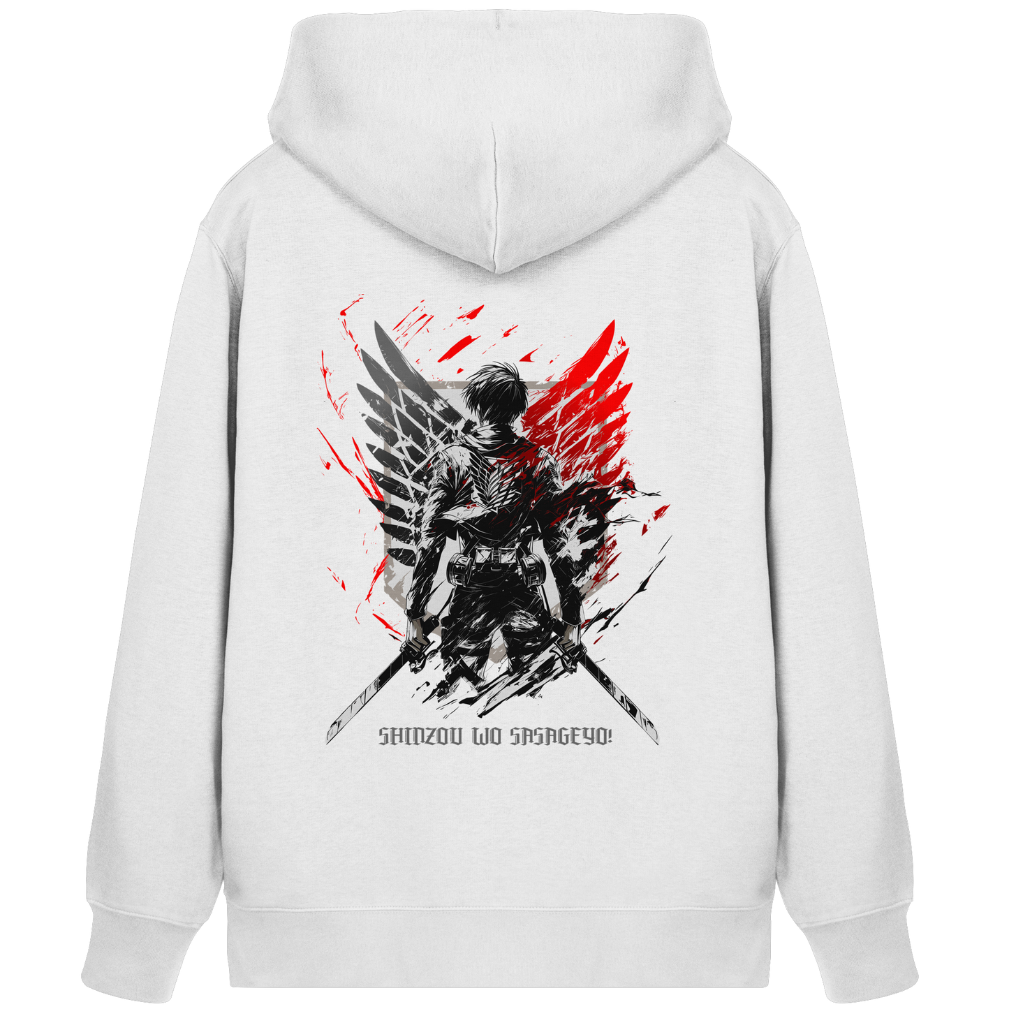 "Wings of Resolve" Back Organic Zipper
