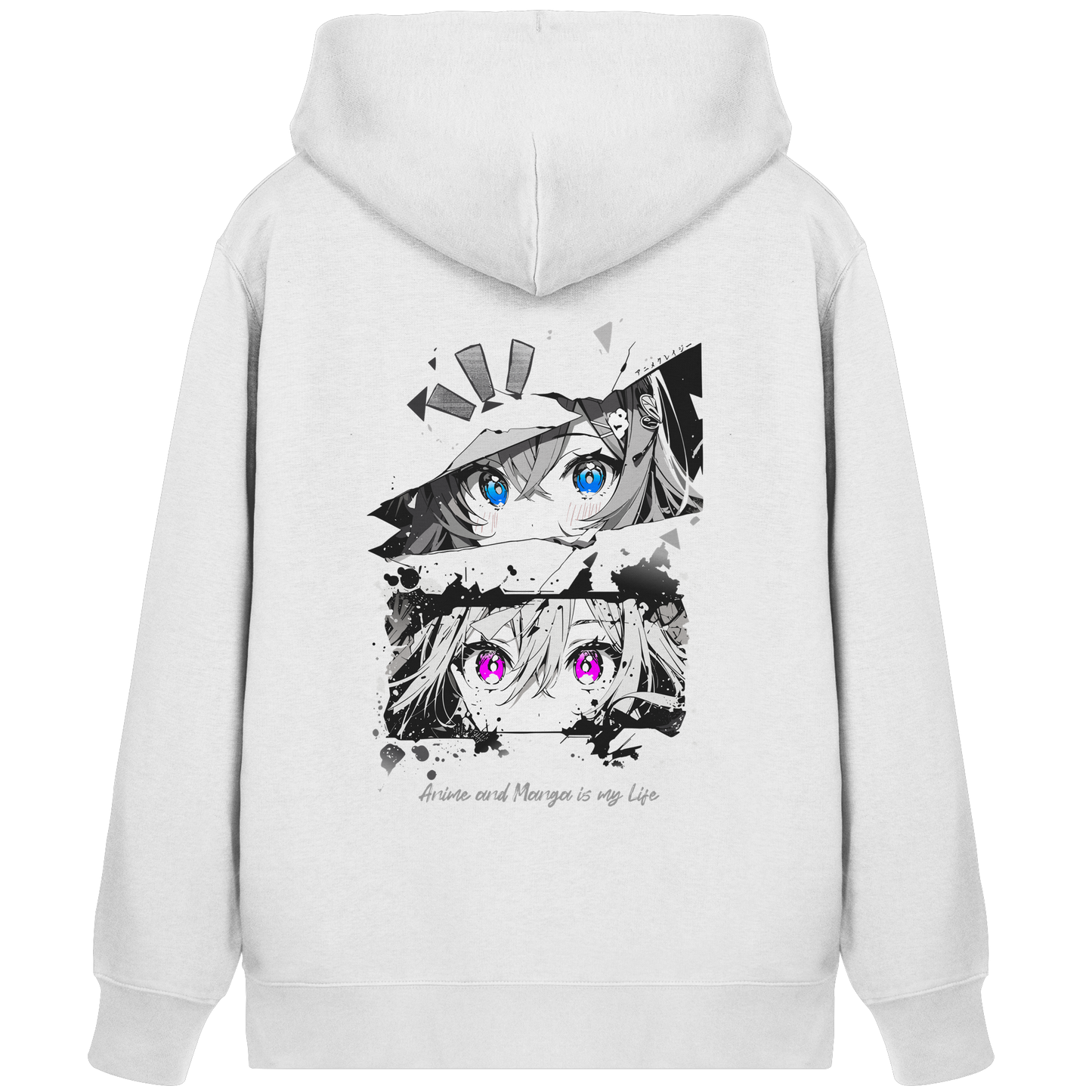 "Anime Eyes" Back - Organic Zipper