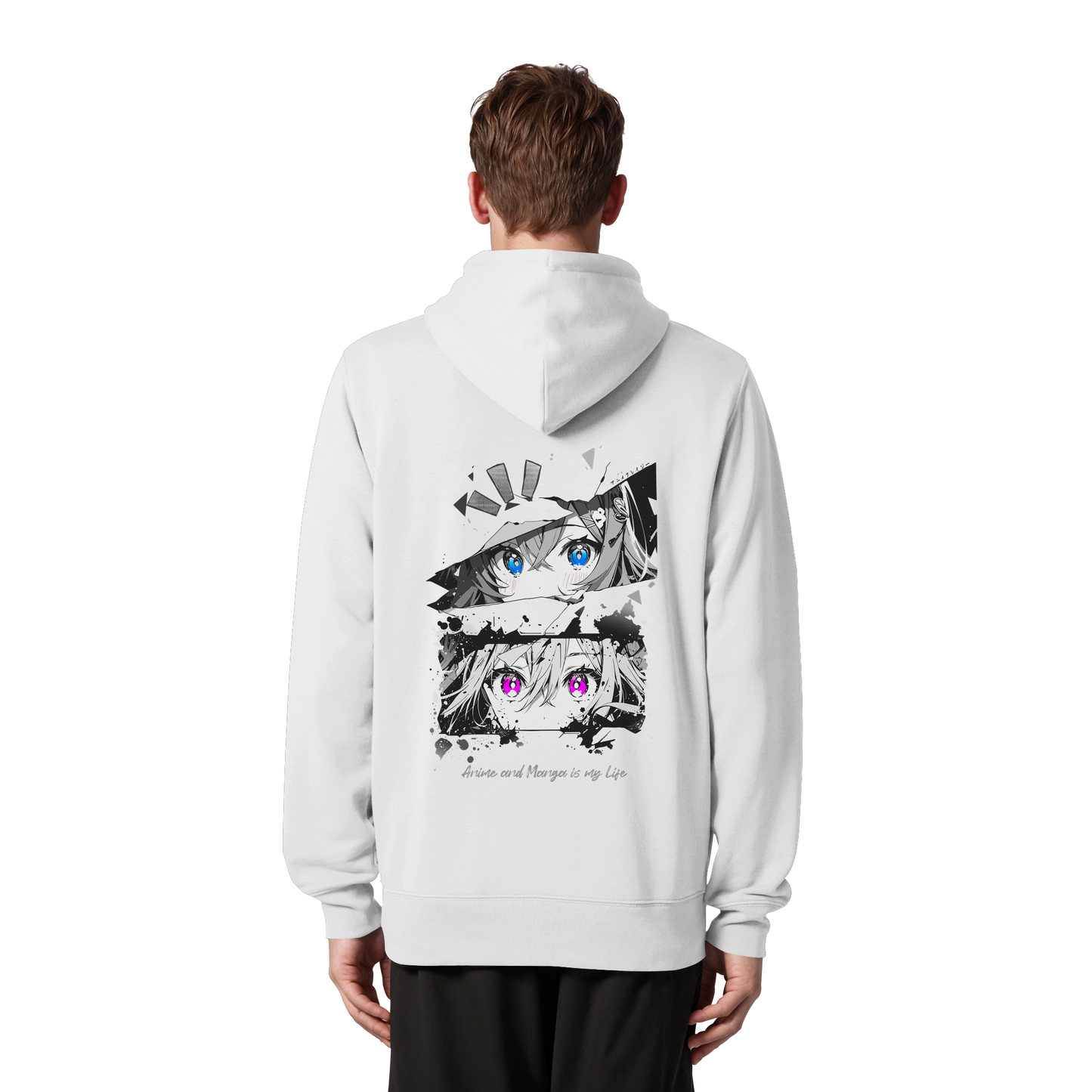 "Anime Eyes" Back - Organic Zipper