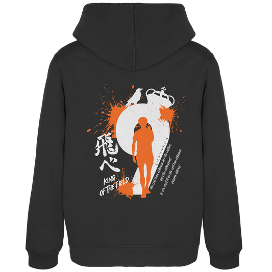 "King Of The Field" Back Black Women Organic Hoodie