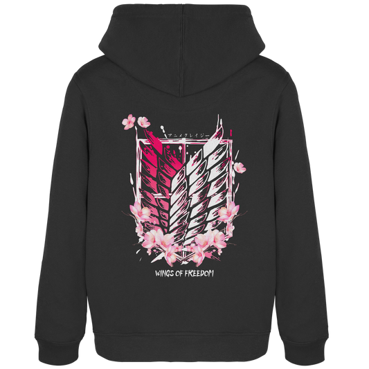 "Petals of Liberation“ Back Women Organic Hoodie