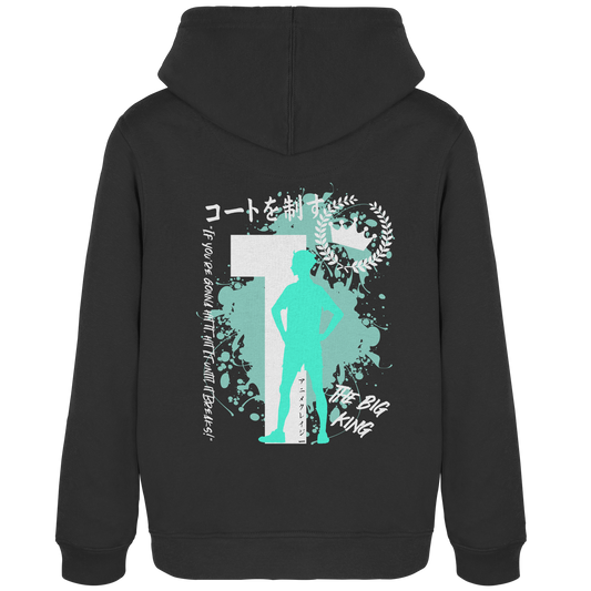 "The Big King" Back Black Women Organic Hoodie