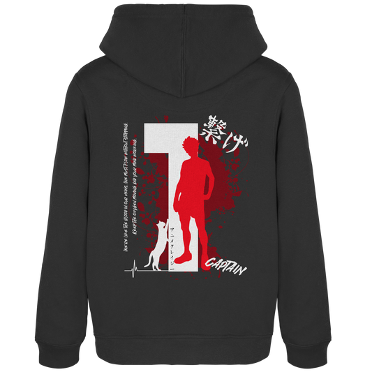 "Captain" Back Black Women Organic Hoodie