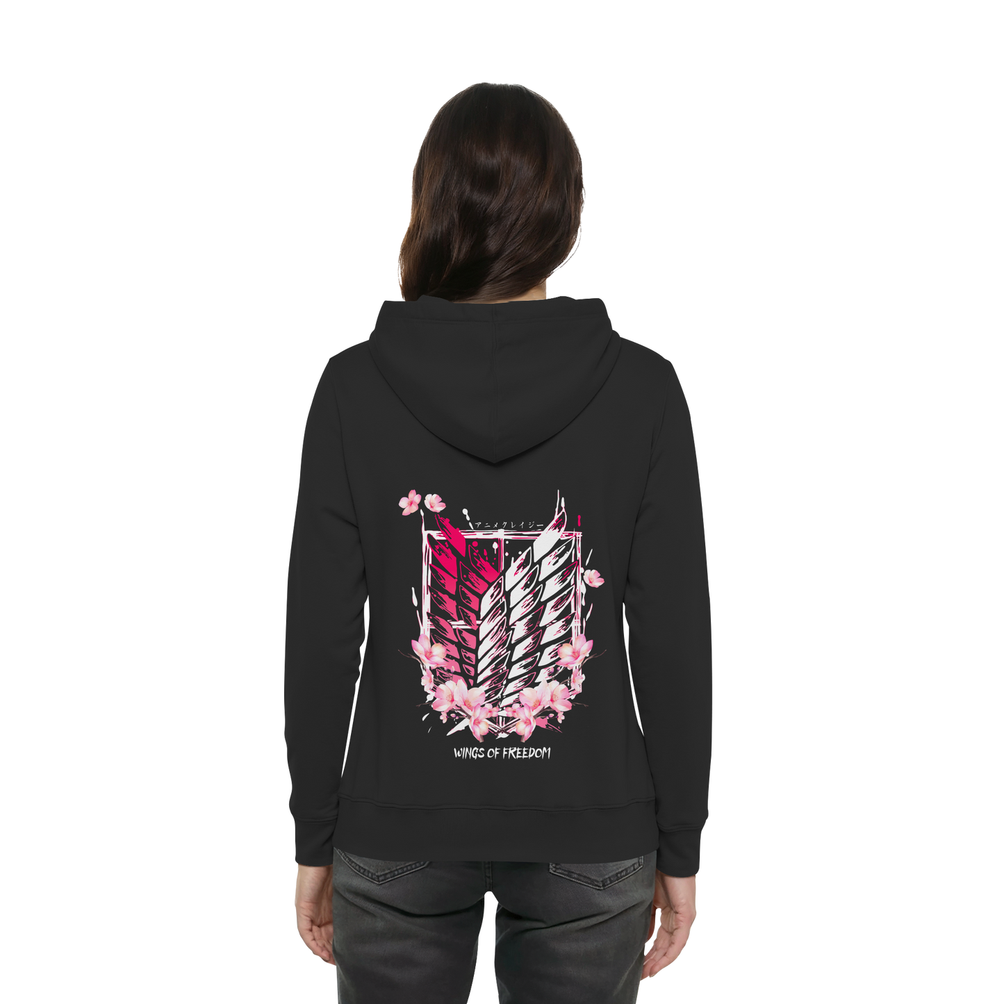 "Petals of Liberation“ Back Women Organic Hoodie