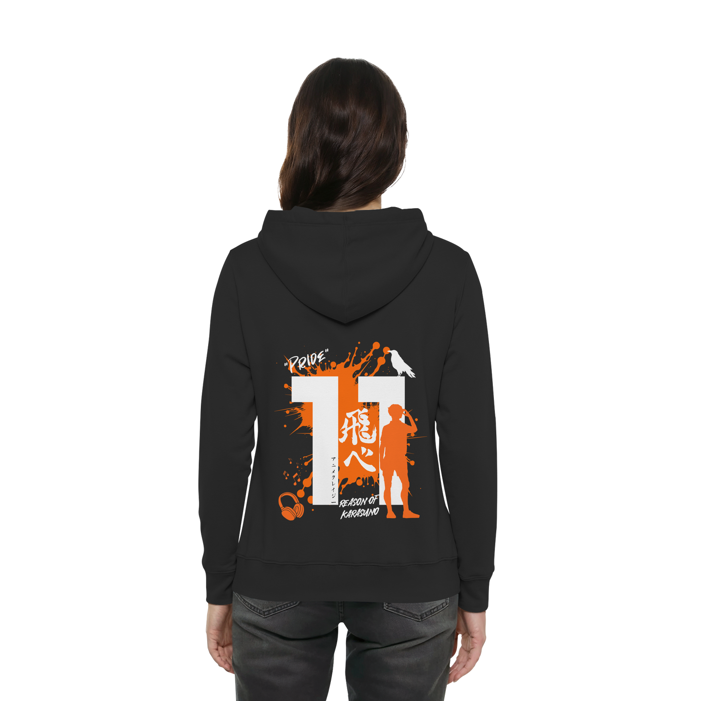 "Pride" Back Black Women Organic Hoodie