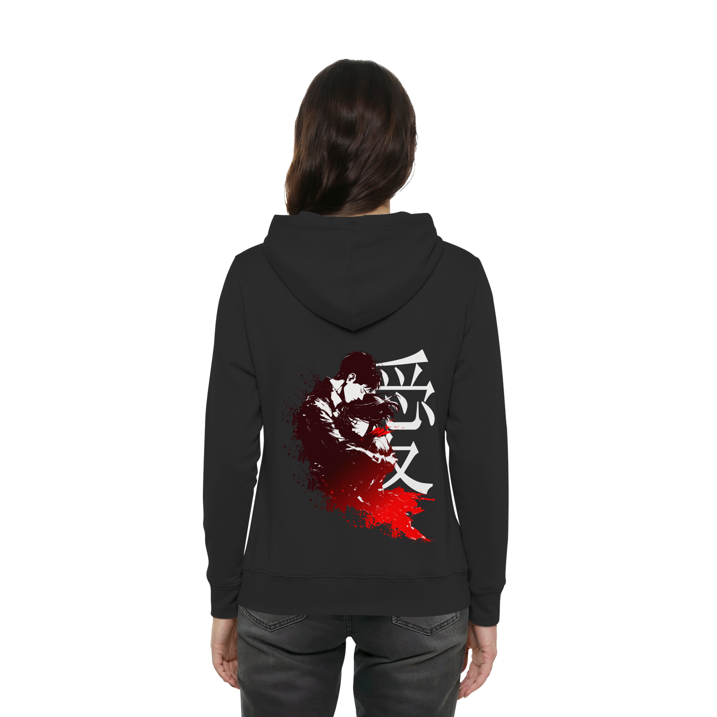 "Bound by Fate" Back Women Organic Hoodie