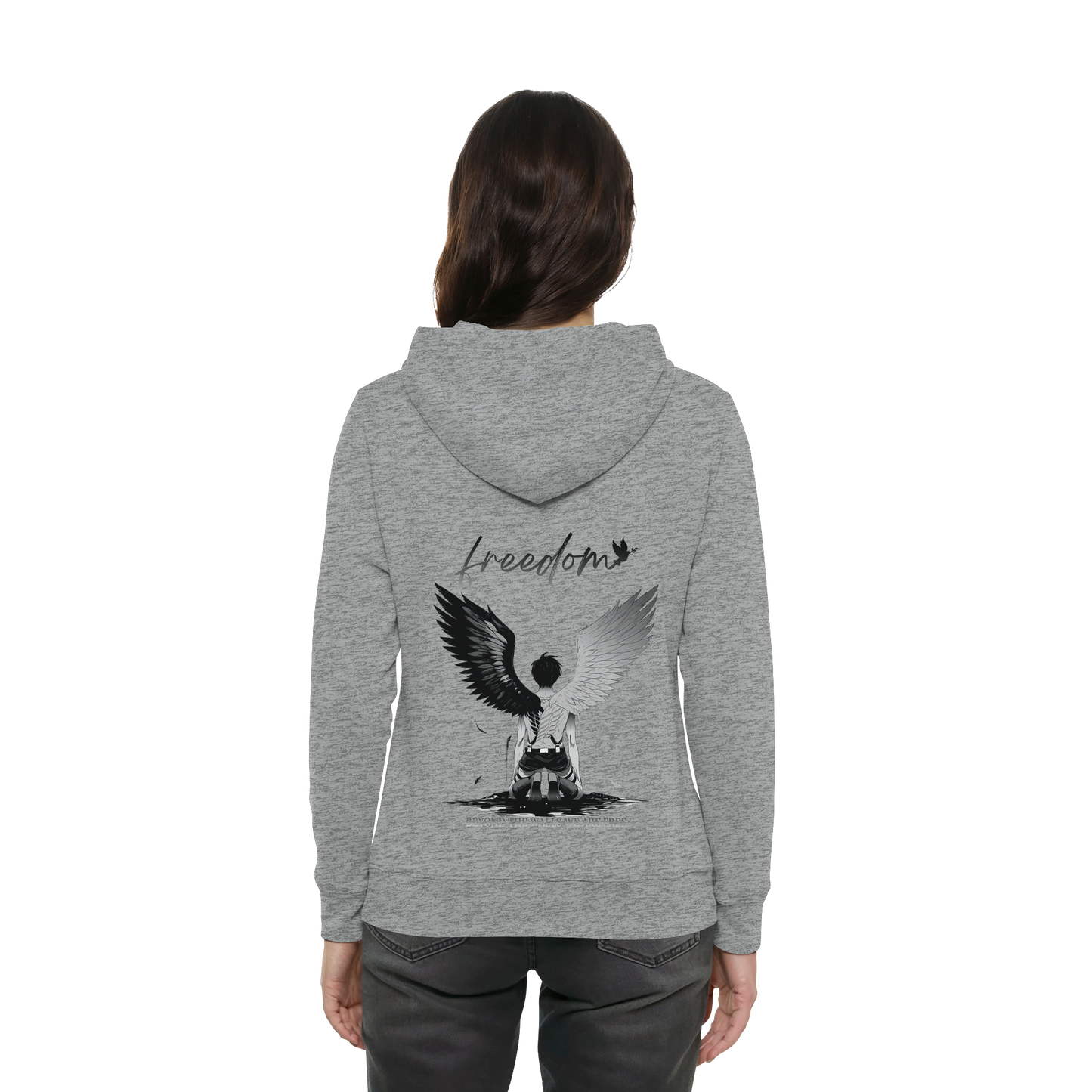 "Freedom" Back Women Organic Hoodie