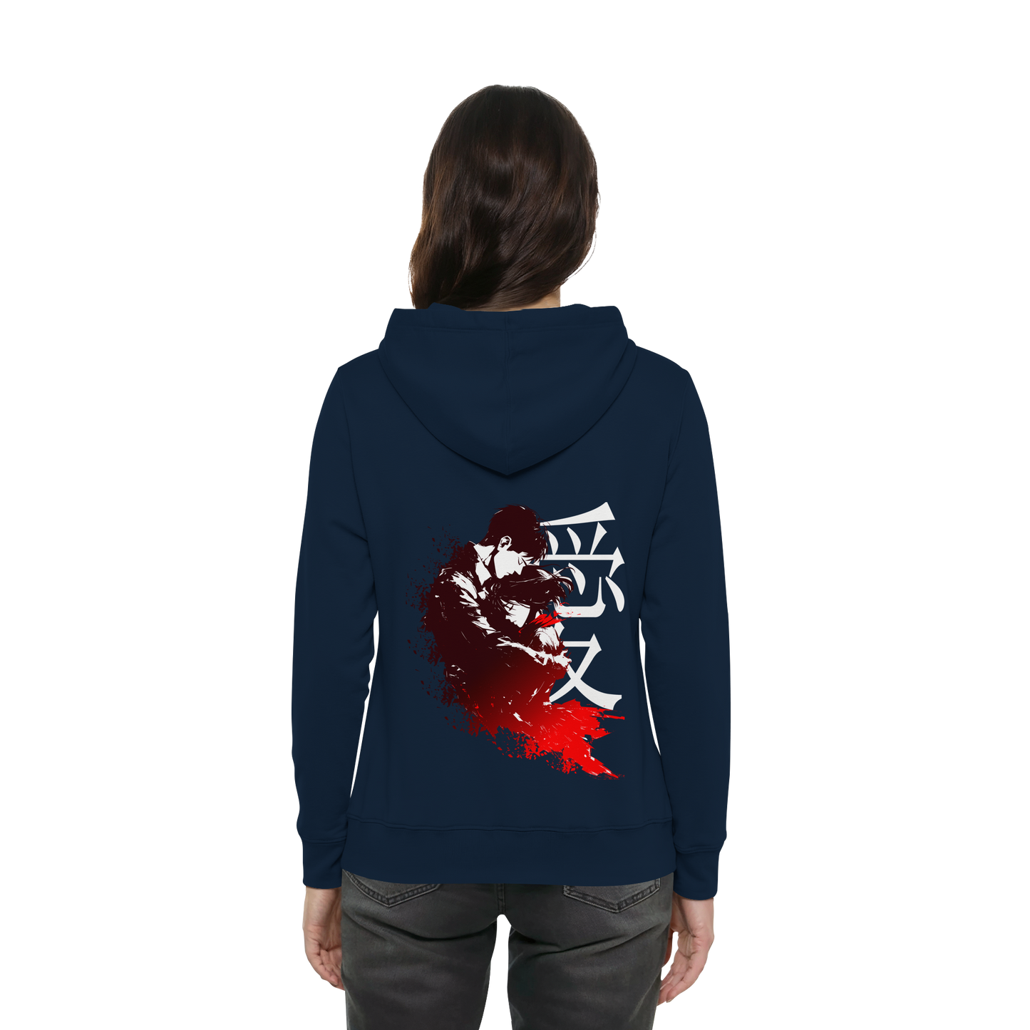 "Bound by Fate" Back Women Organic Hoodie