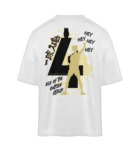 "Ace Of The Outside Attack" Back Organic Oversized Shirt