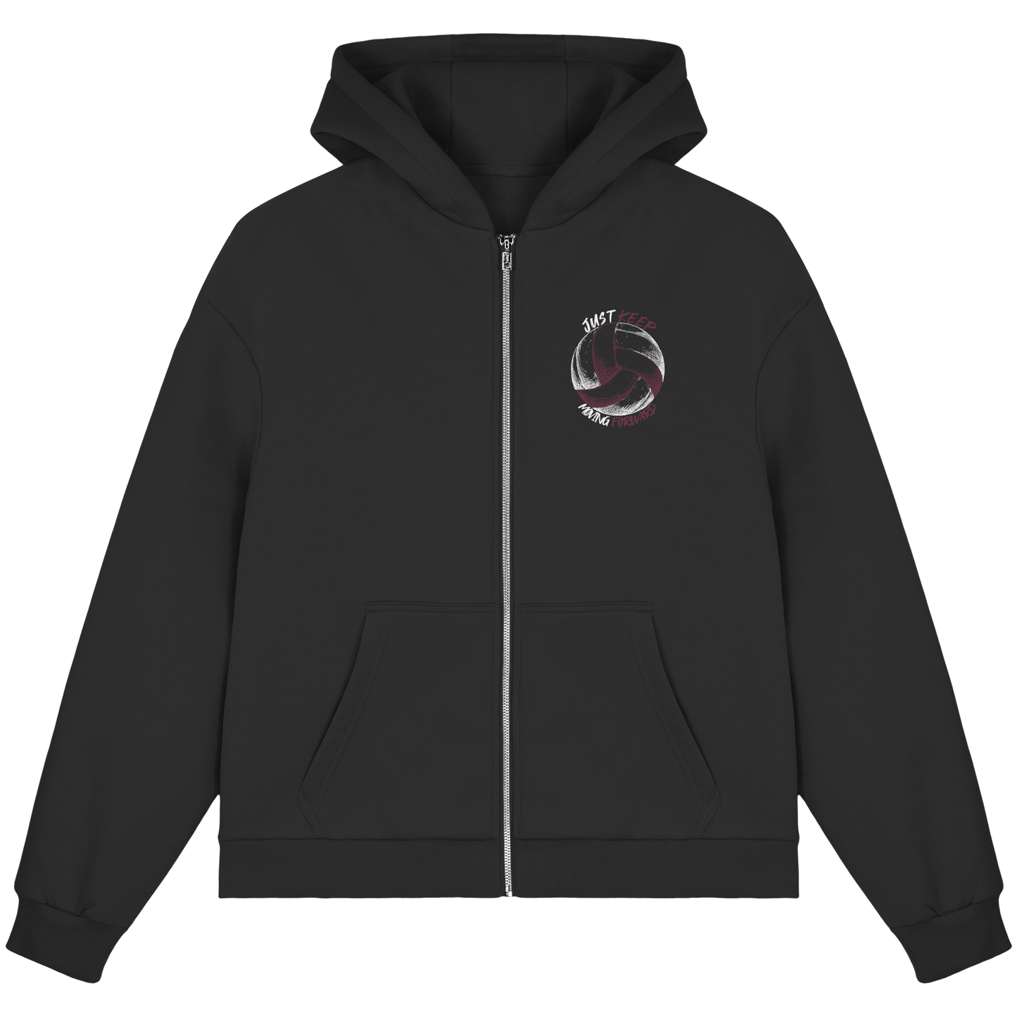"God Of The Attack" Black Fluffy Boxcut Zipper