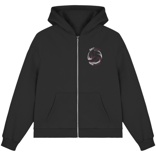 "God Of The Attack" Black Fluffy Boxcut Zipper