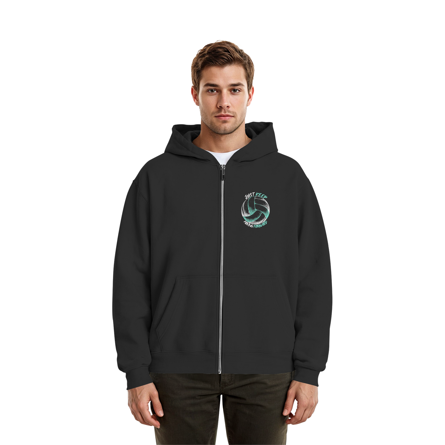 "The Big King" Black Fluffy Boxcut Zipper