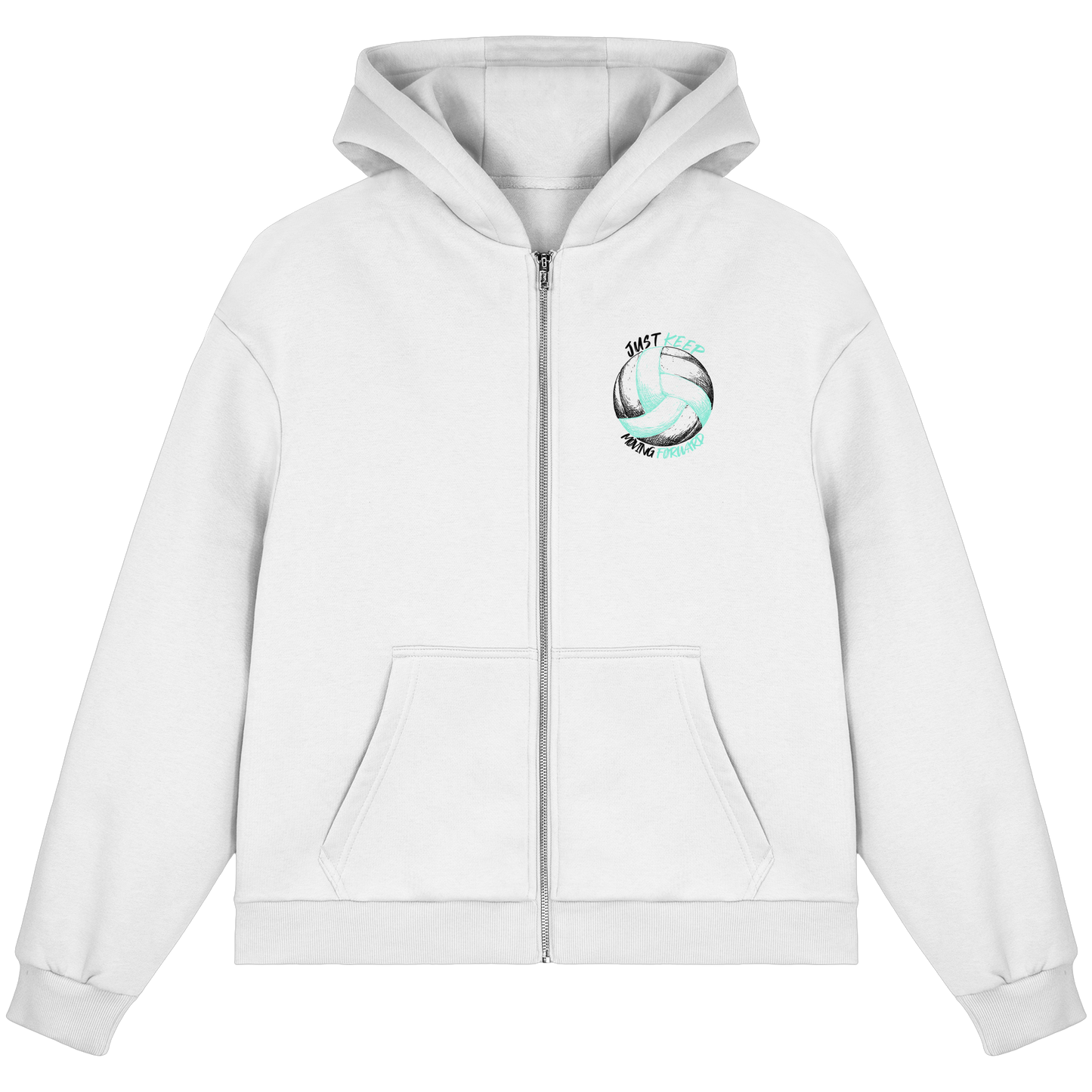 "The Big King" White Fluffy Boxcut Zipper