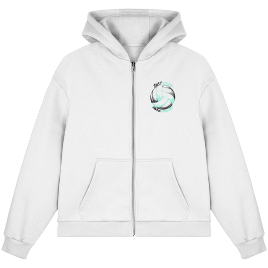 "The Big King" White Fluffy Boxcut Zipper