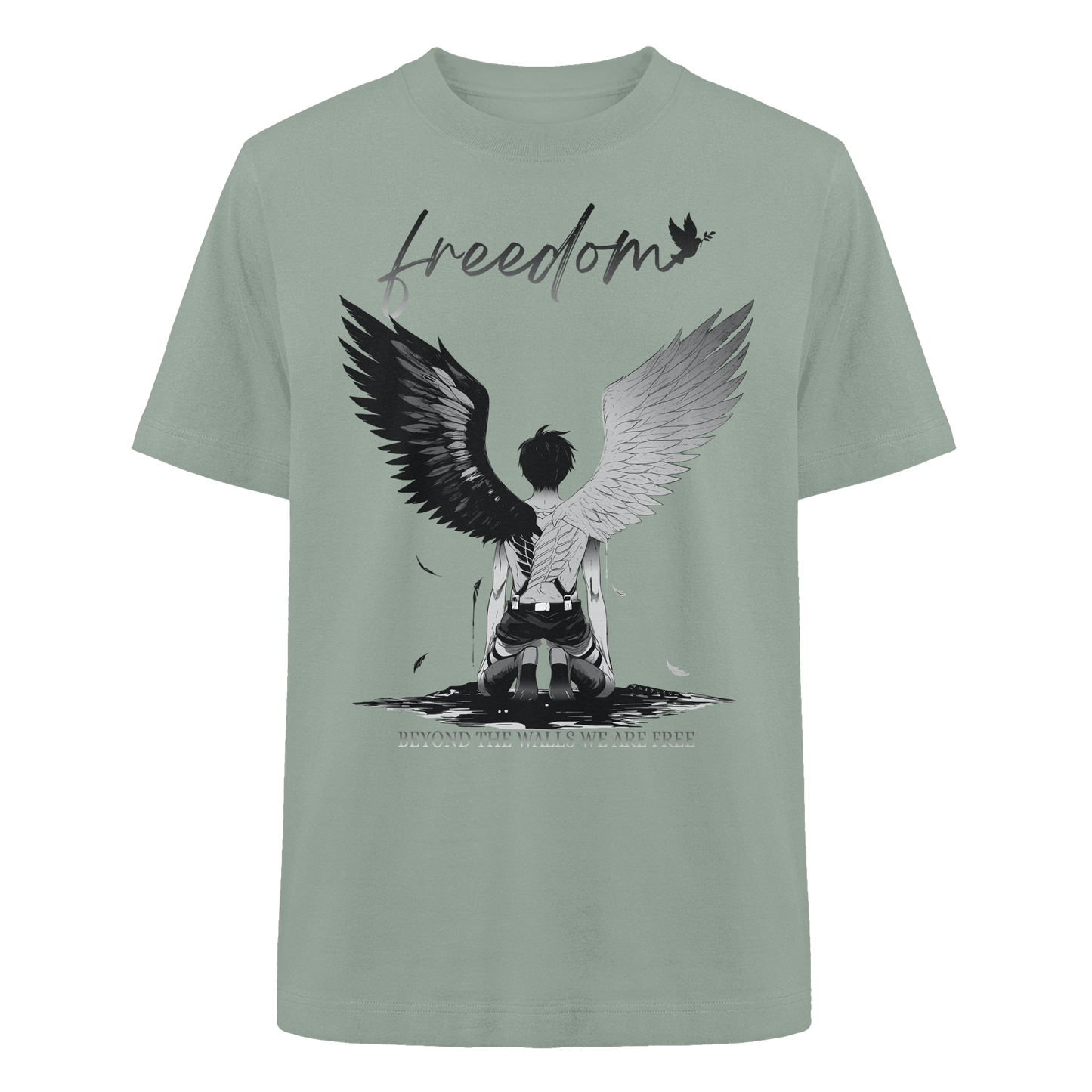 "Freedom" Front Heavy Oversized Organic Shirt