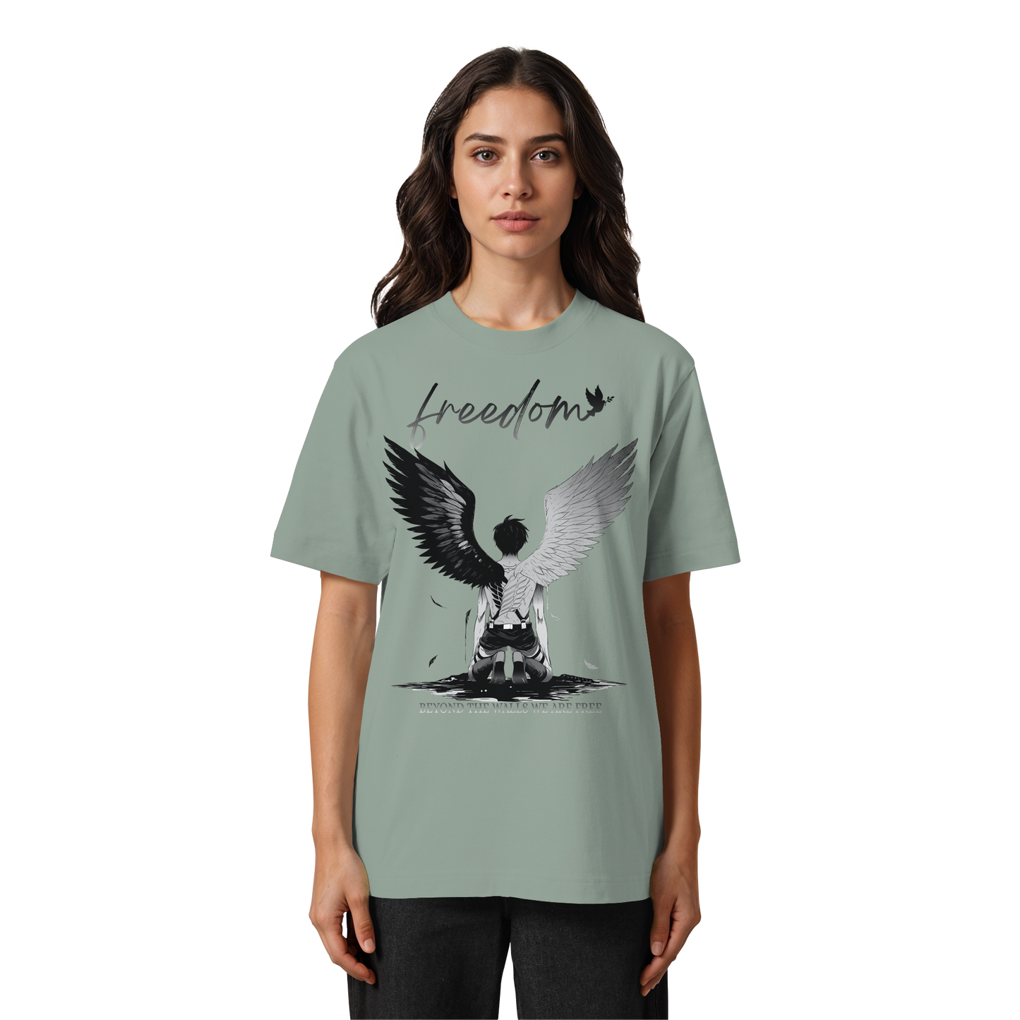 "Freedom" Front Heavy Oversized Organic Shirt