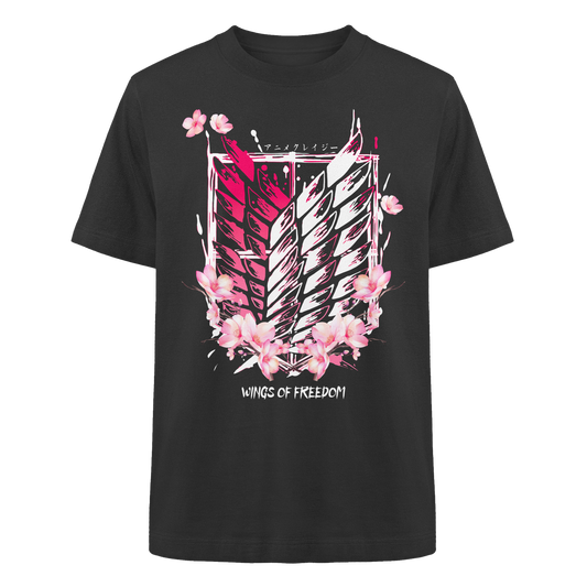 "Petals of Liberation“ Front Heavy Oversized Organic Shirt