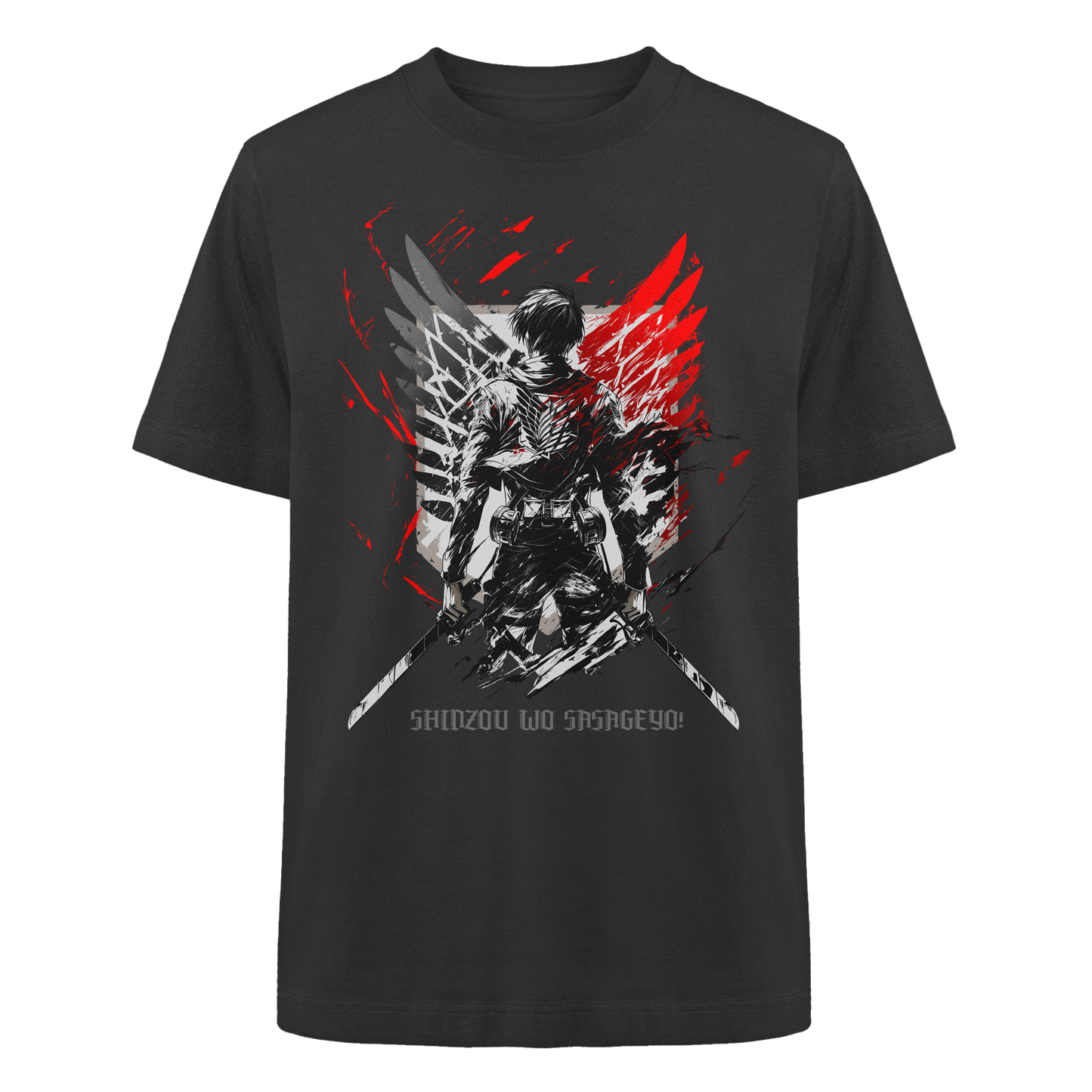 "Wings Of Resolve" Front Heavy Oversized Organic Shirt